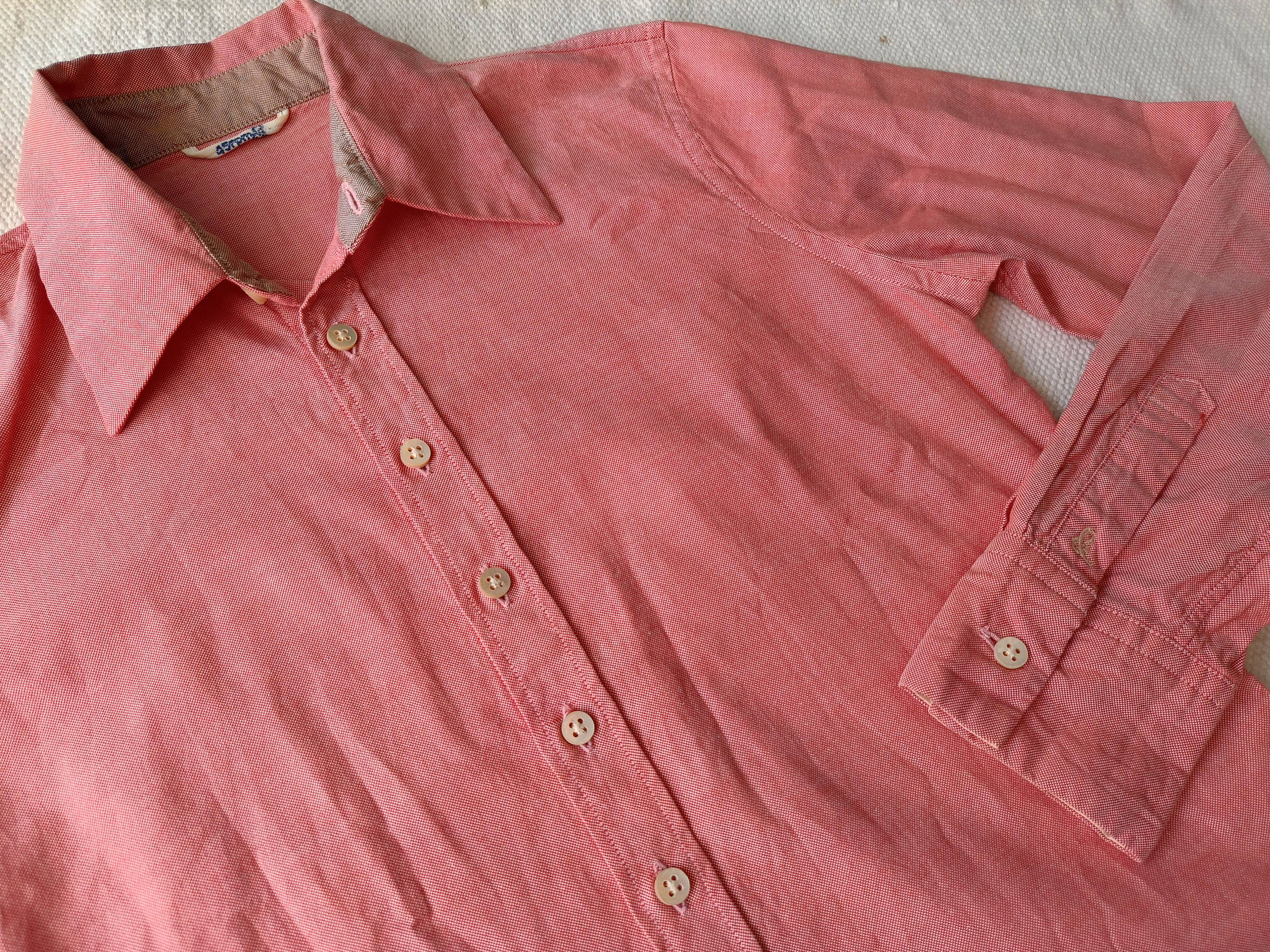 45rpm 45RPM studio by R 3 Japan solid plain red ladies slim shirt Size M / US 6-8 / IT 42-44 - 2 Thumbnail