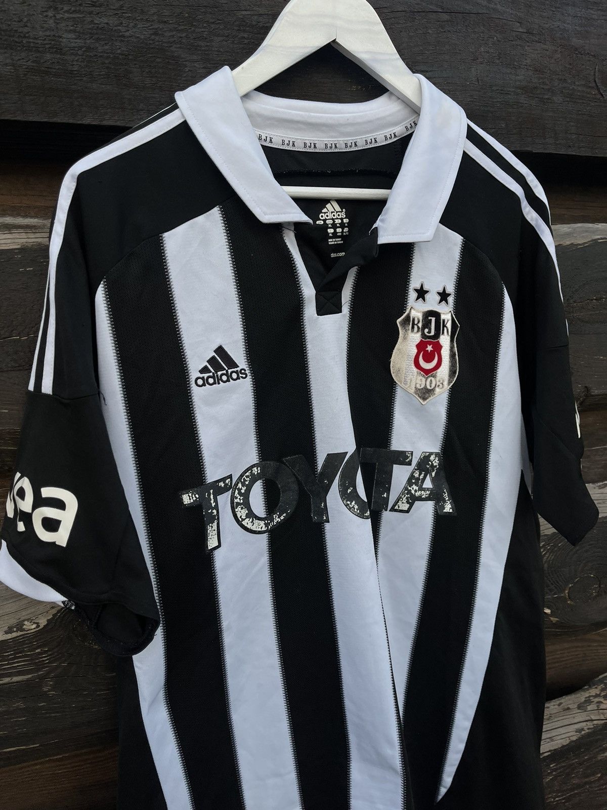Adidas 2012 Adidas Besiktas vintage soccer jersey Size US XL / EU 56 / 4 - 3 Thumbnail