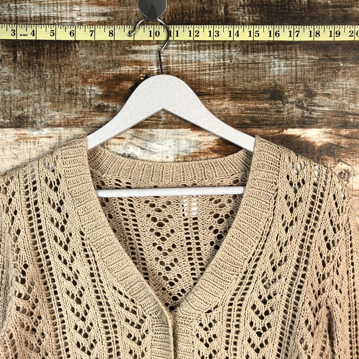 Japanese Brand Japanese Brand Brown Cardigan Knitwear #A1348 Size S / US 4 / IT 40 - 4 Thumbnail