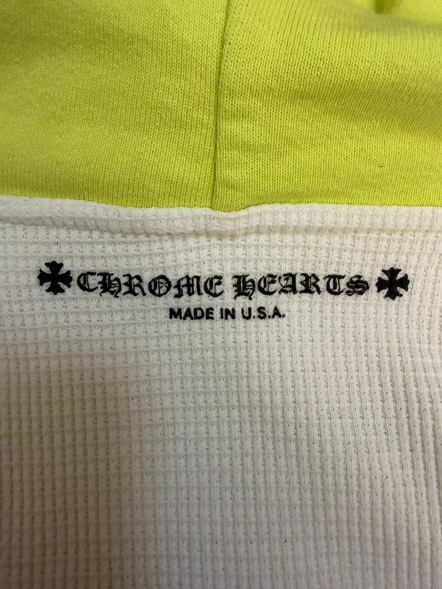 Chrome Hearts Chrome Hearts Mattyboy Waffle Zip Hoodie Apple Green M Size US M / EU 48-50 / 2 - 3 Thumbnail