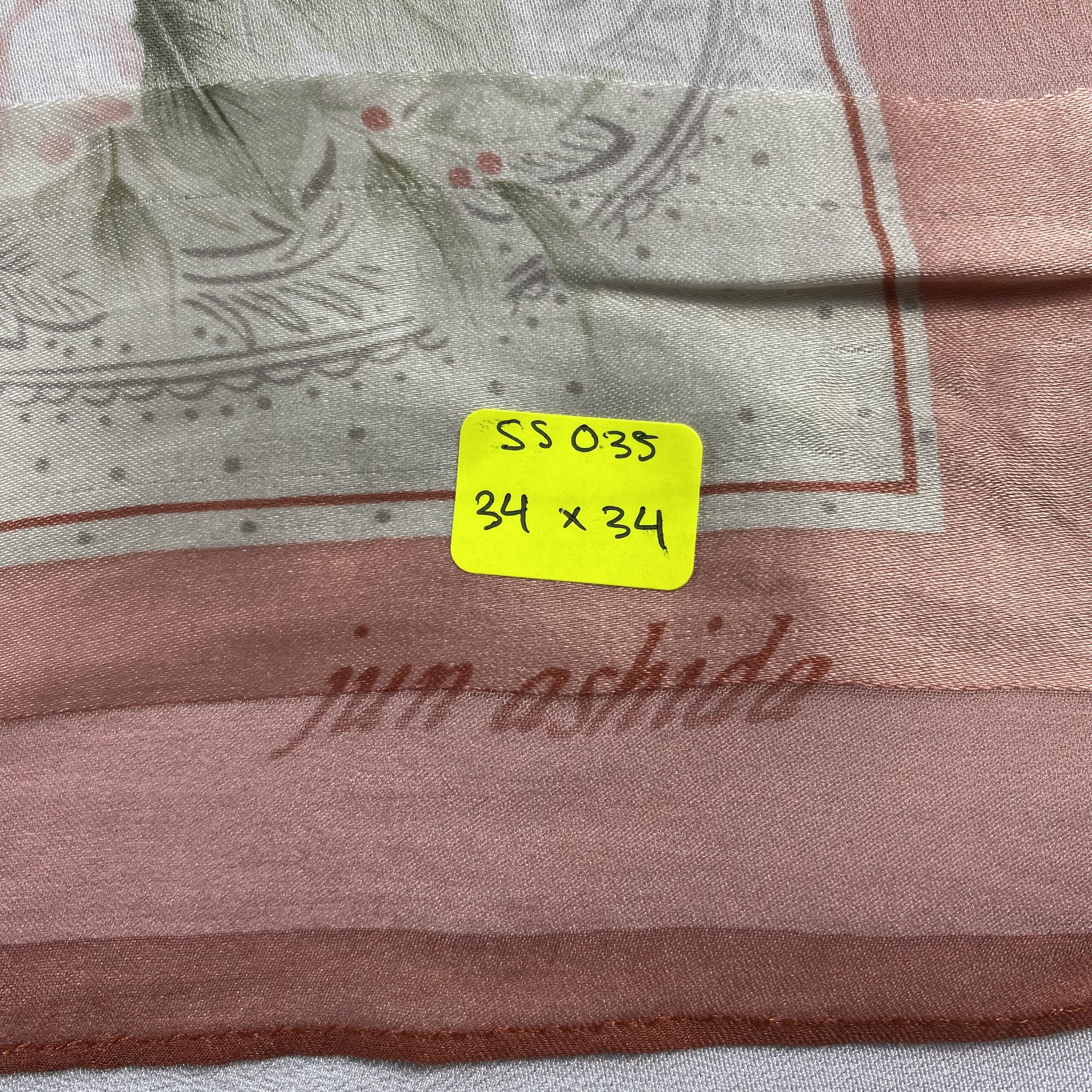 Japanese Brand × Vintage Vintage Japanese Brand Jun Ashida Silk Scarf SS035 Size ONE SIZE - 7 Thumbnail