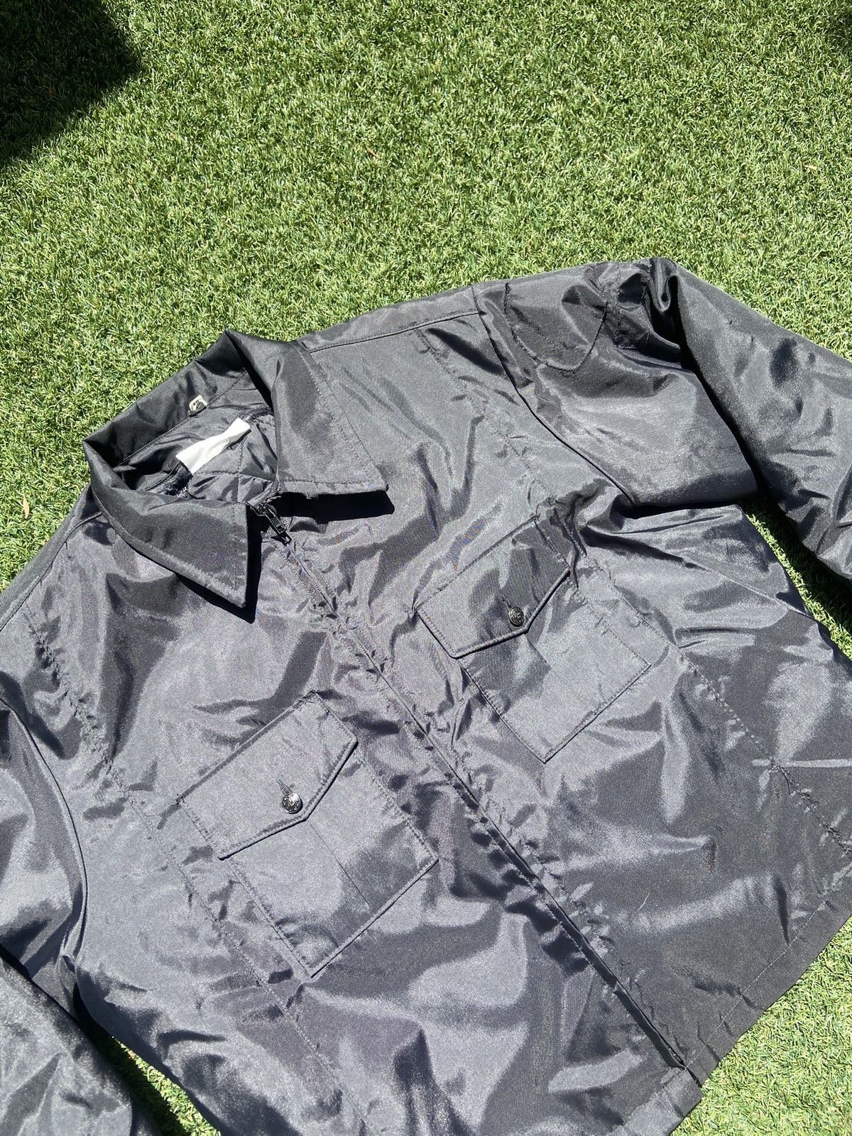 Vintage VTG 90’s Mens Black Flight Jacket Size US L / EU 52-54 / 3 - 3 Thumbnail