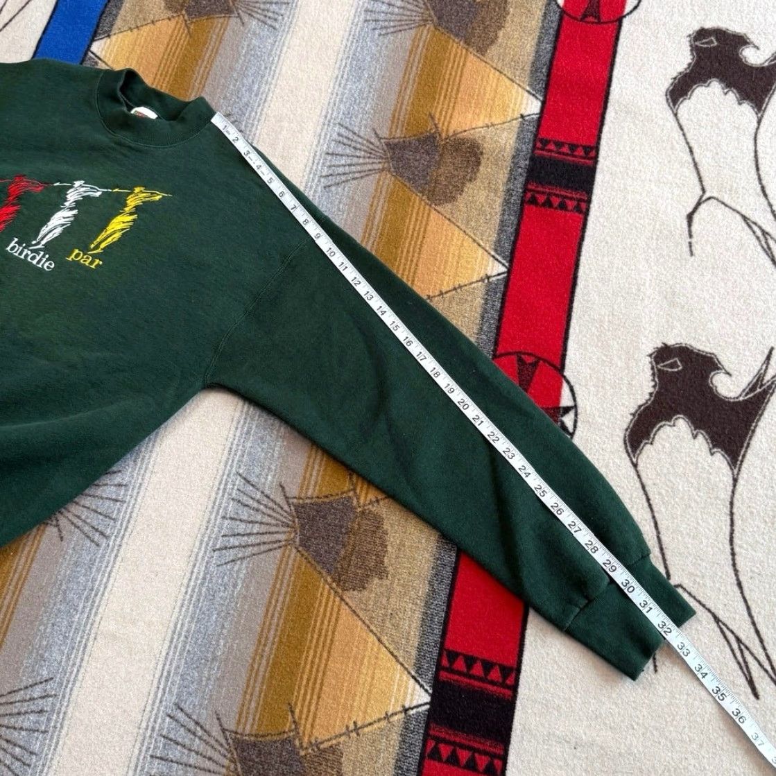 Fruit Of The Loom VINTAGE 90s Golf Embroidered Crewneck Sweatshirt Mens Large Green Golfing Par Birdie Fiber of the Loom Brand Sweatshirt Size US L / EU 52-54 / 3 - 7 Thumbnail