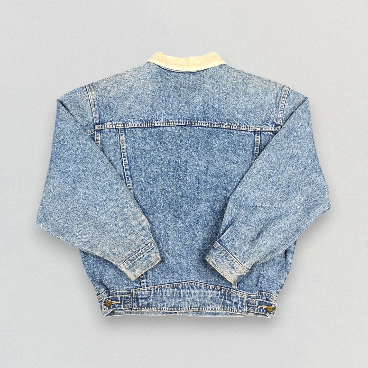 Vintage Japanese Brand BMS Stone Washed Denim Trucker Jacket Size US M / EU 48-50 / 2 - 2 Thumbnail