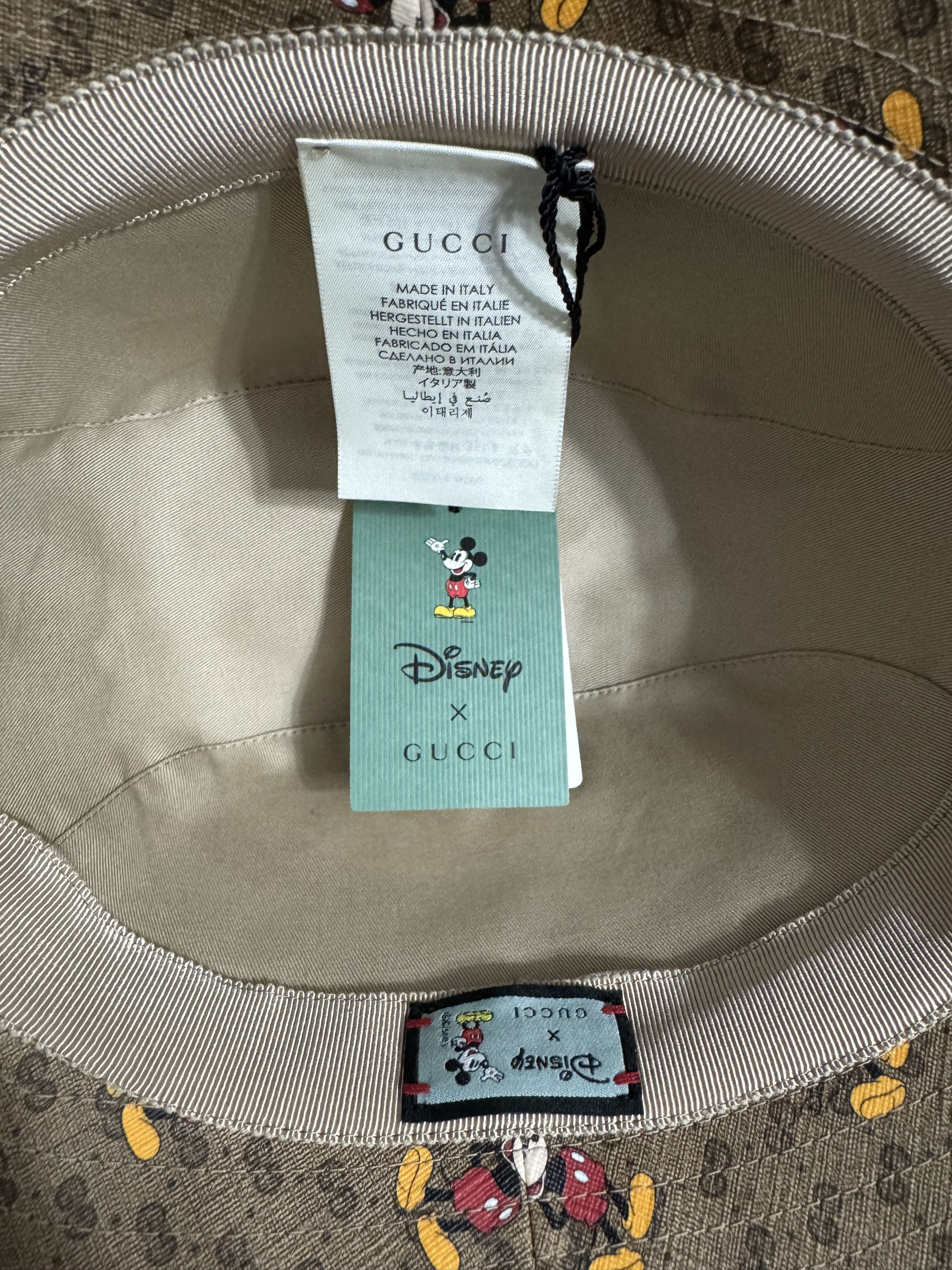 Disney × Gucci Disney X Gucci Mickey Monogram Bucket Hat Size ONE SIZE - 6 Thumbnail