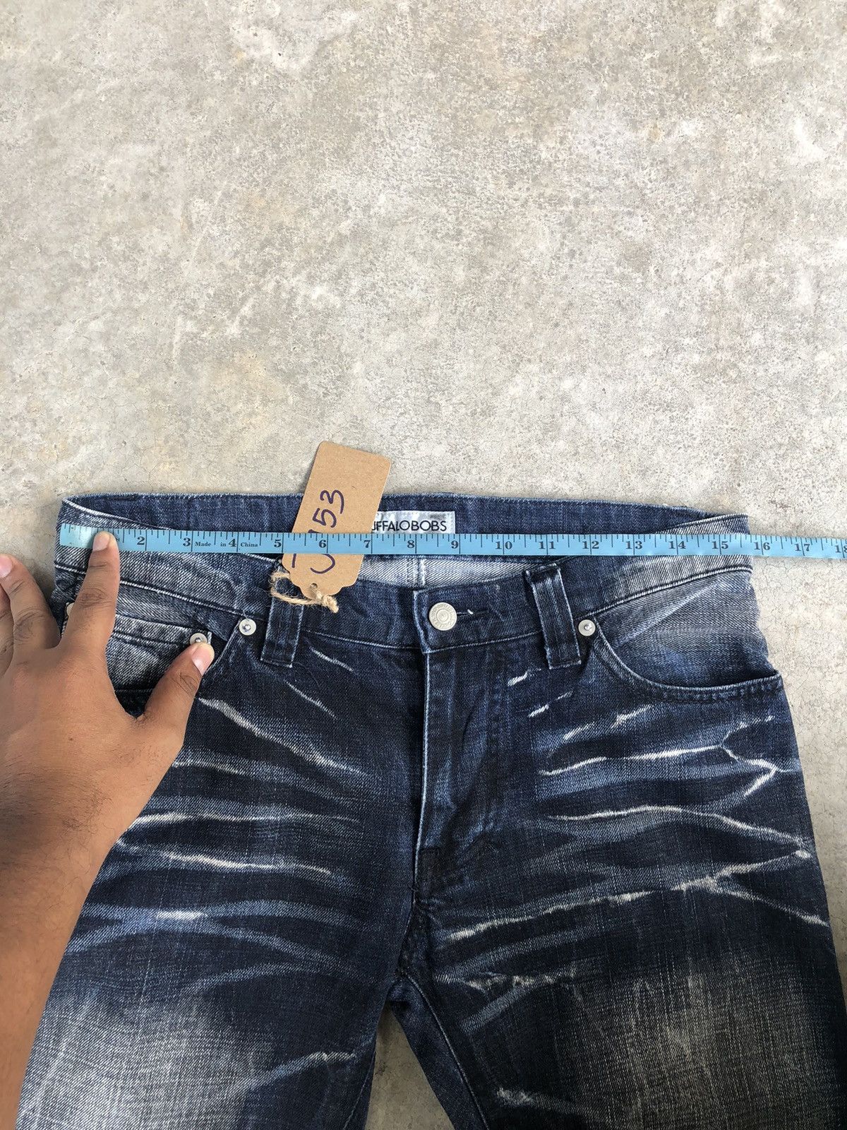 BUFFALO BOBS Japanese Buffalobobs Flared Jeans Distressed Jeans Size US 31 - 20 Thumbnail