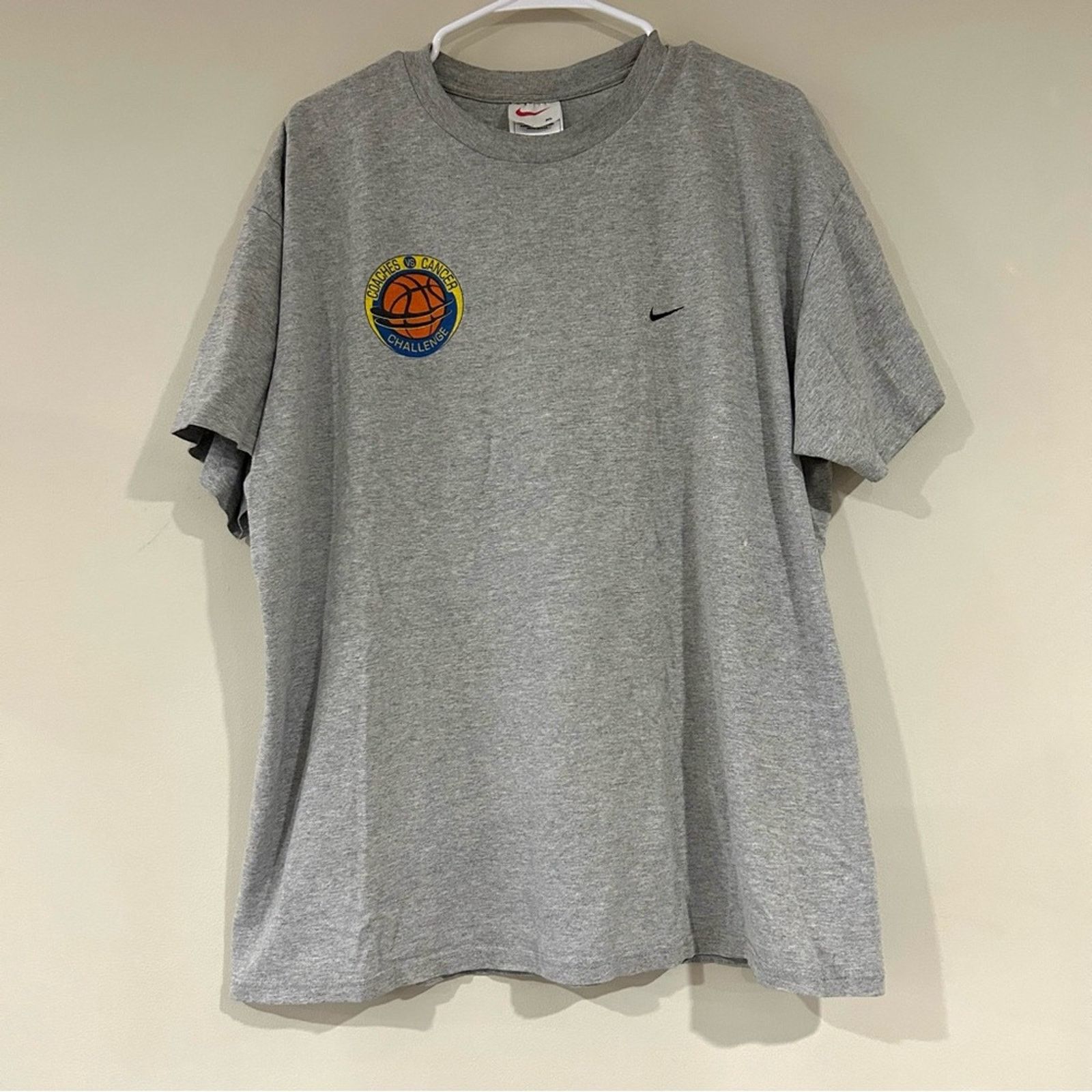 Nike Vintage 1999 Nike Coaches Vs Cancer Basketball Shirt Size US XL / EU 56 / 4 - 1 Thumbnail