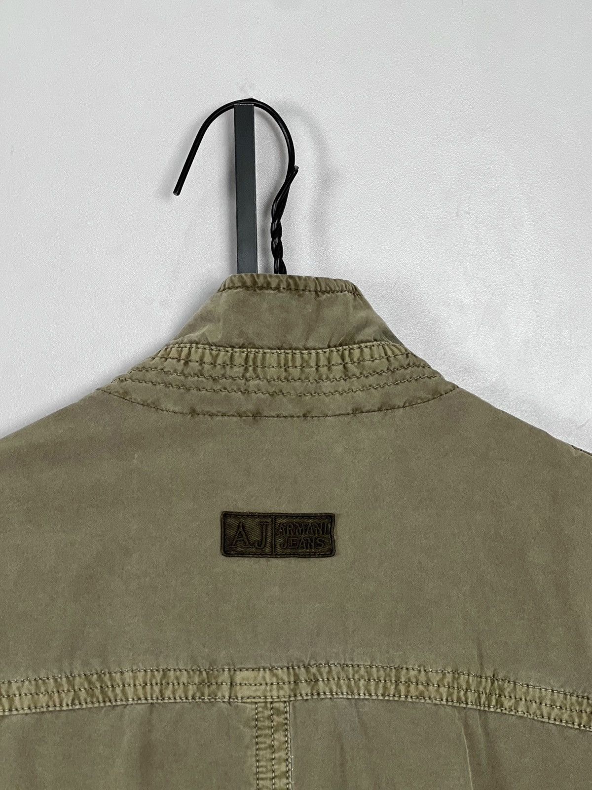 Emporio Armani Armani Jeans Vintage Garment Dyed Military Bomber Jacket Size US S / EU 44-46 / 1 - 6 Thumbnail