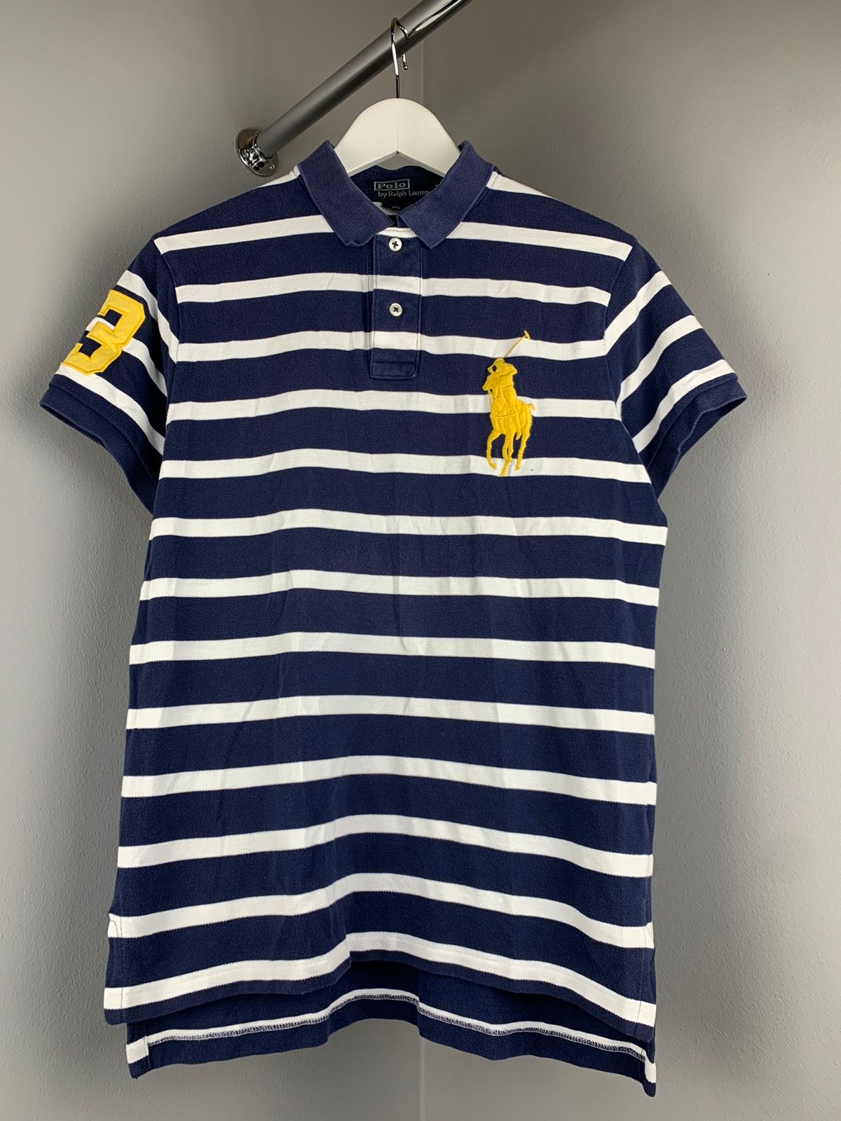 Pre-owned Polo Ralph Lauren X Rugby By Rl Rugby Polo Ralph Laurent 3 Vintage In White Yellow Blue