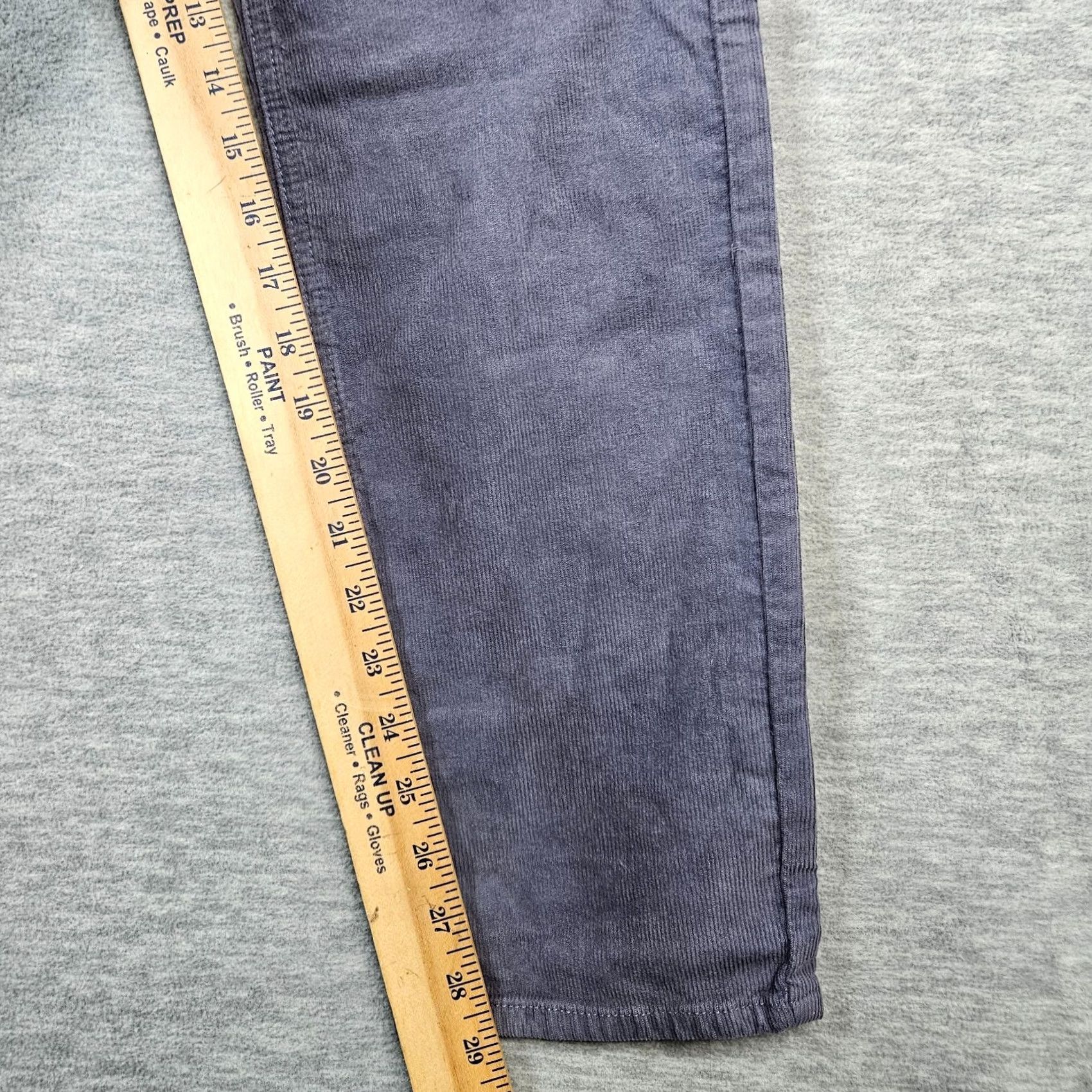 Vintage Blue Men's Slim Straight Corduroy Pant Casual 30X29 Gray Size US 30 / EU 46 - 4 Thumbnail