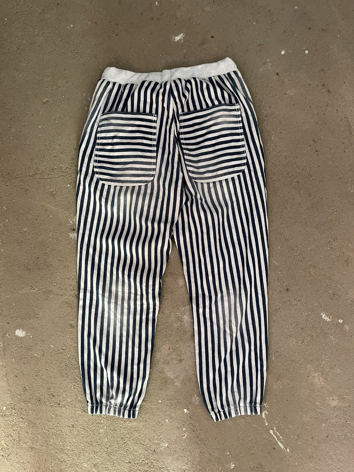 Issey Miyake Ne-net Striped Pants Indigo Size US 29 - 2 Thumbnail