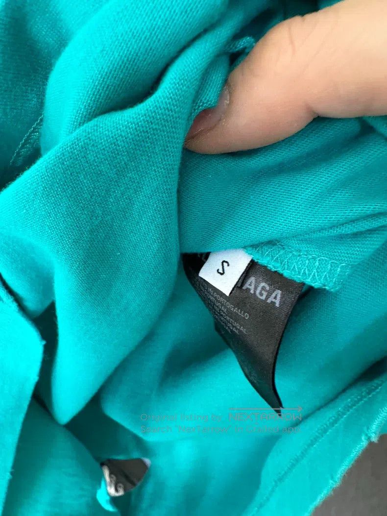 Balenciaga Balenciaga Ripped Logo T-Shirt in Lake Blue, Size S Size US S / EU 44-46 / 1 - 5 Thumbnail
