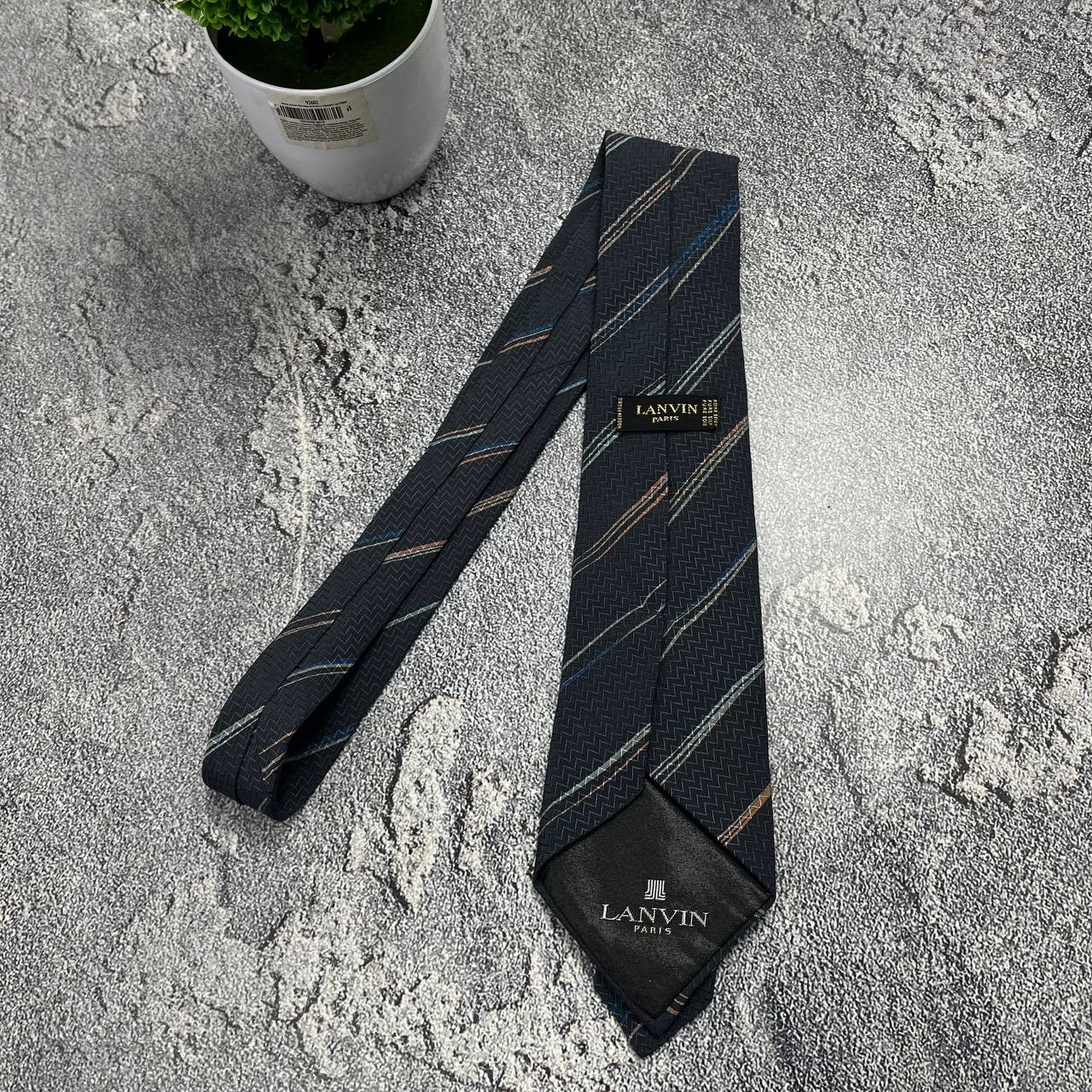 Lanvin Lanvin Paris Men's Floral Bron Tie 100% SILK France Size ONE SIZE - 8 Thumbnail