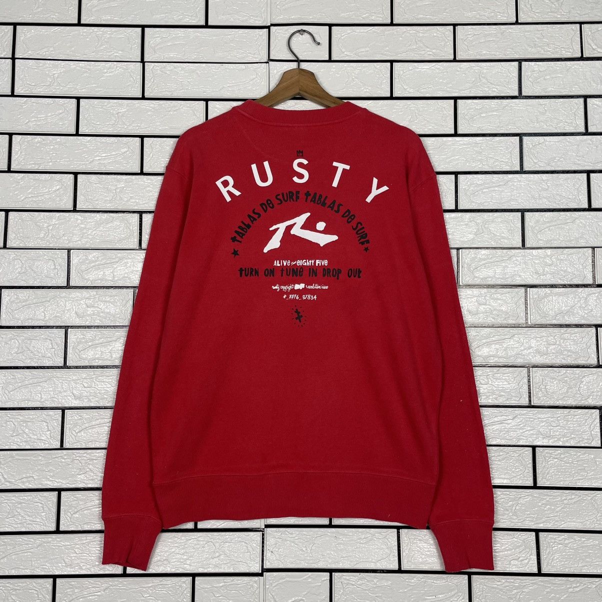 Rusty Rusty Surfing Crewneck Sweatshirt Size US L / EU 52-54 / 3 - 7 Thumbnail