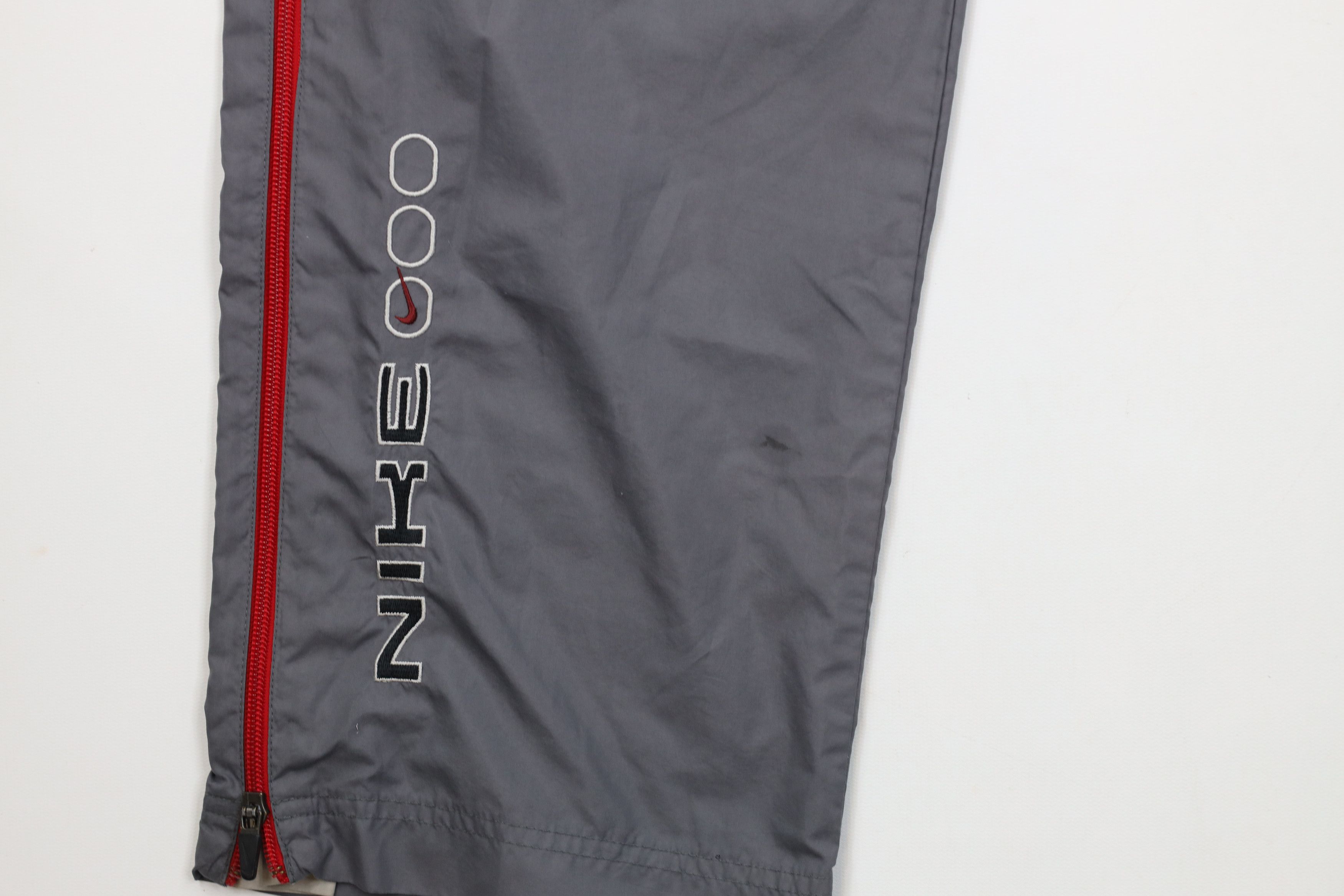 Nike × Vintage Vintage Nike Scott Mini Swoosh Wide Leg Windbreaker Pants Size US 36 / EU 52 - 5 Thumbnail