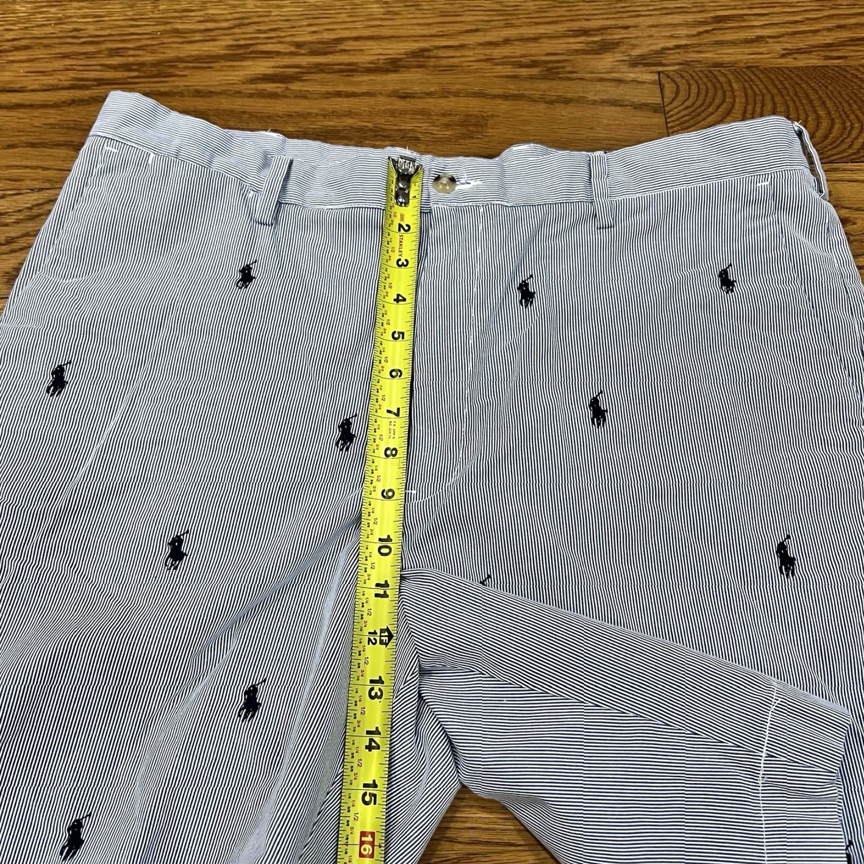 Polo Ralph Lauren Polo Ralph Lauren Shorts Mens 38x8 Classic Fit Seersucker Pony Logo Nautical Size US M / EU 48-50 / 2 - 4 Thumbnail