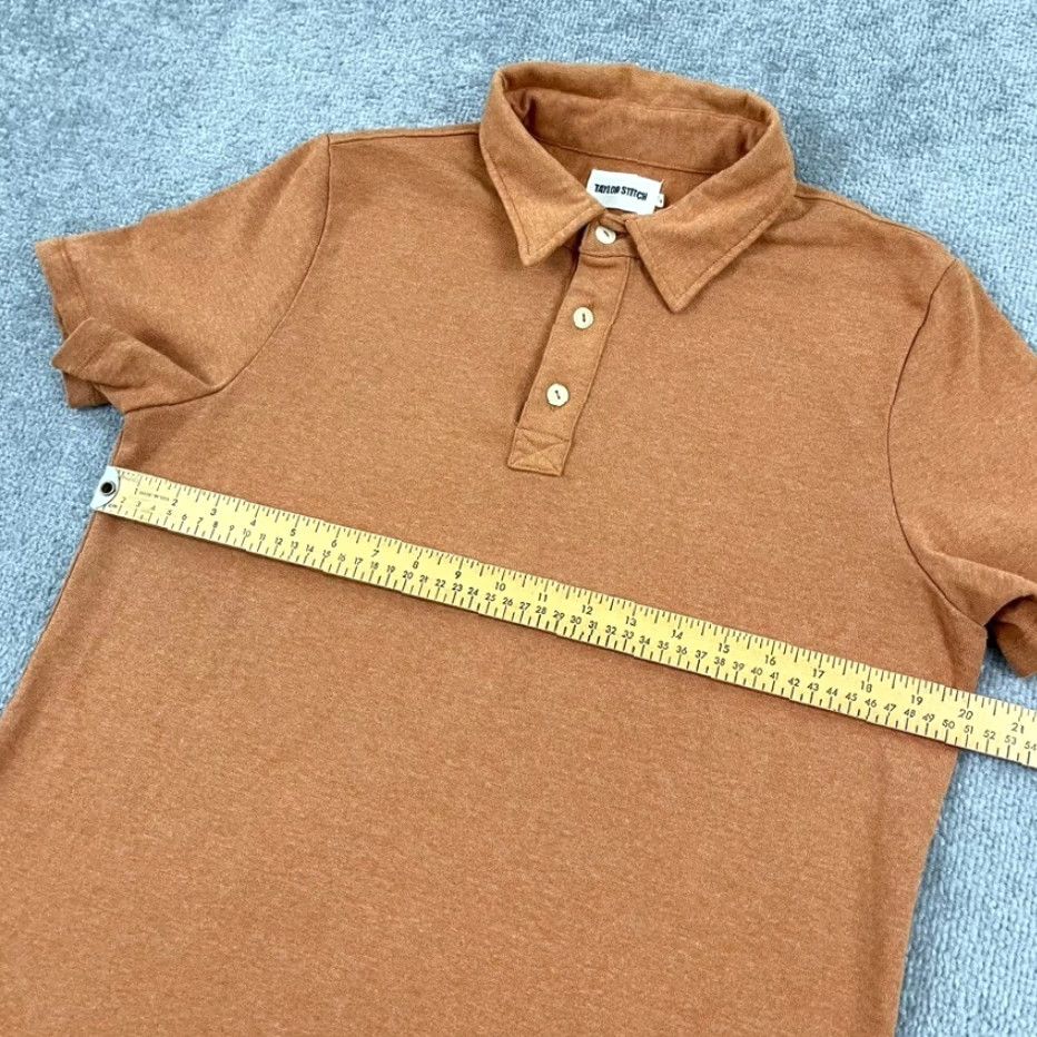 Taylor Stitch Taylor Stitch Polo Shirt Mens Size M Orange Recycled Cotton Blend Casual Shirt Polo Mens Orange Taylor Stitch Clothing Classic Logo Sports Shirt Size US M / EU 48-50 / 2 - 6 Thumbnail