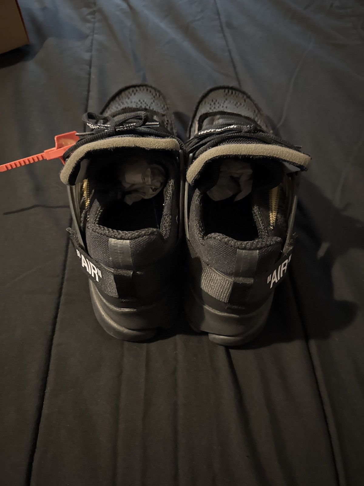 Nike × Off-White Nike Air Presto Off-White Presto Black (2018) Size US 12 / EU 45 - 4 Thumbnail