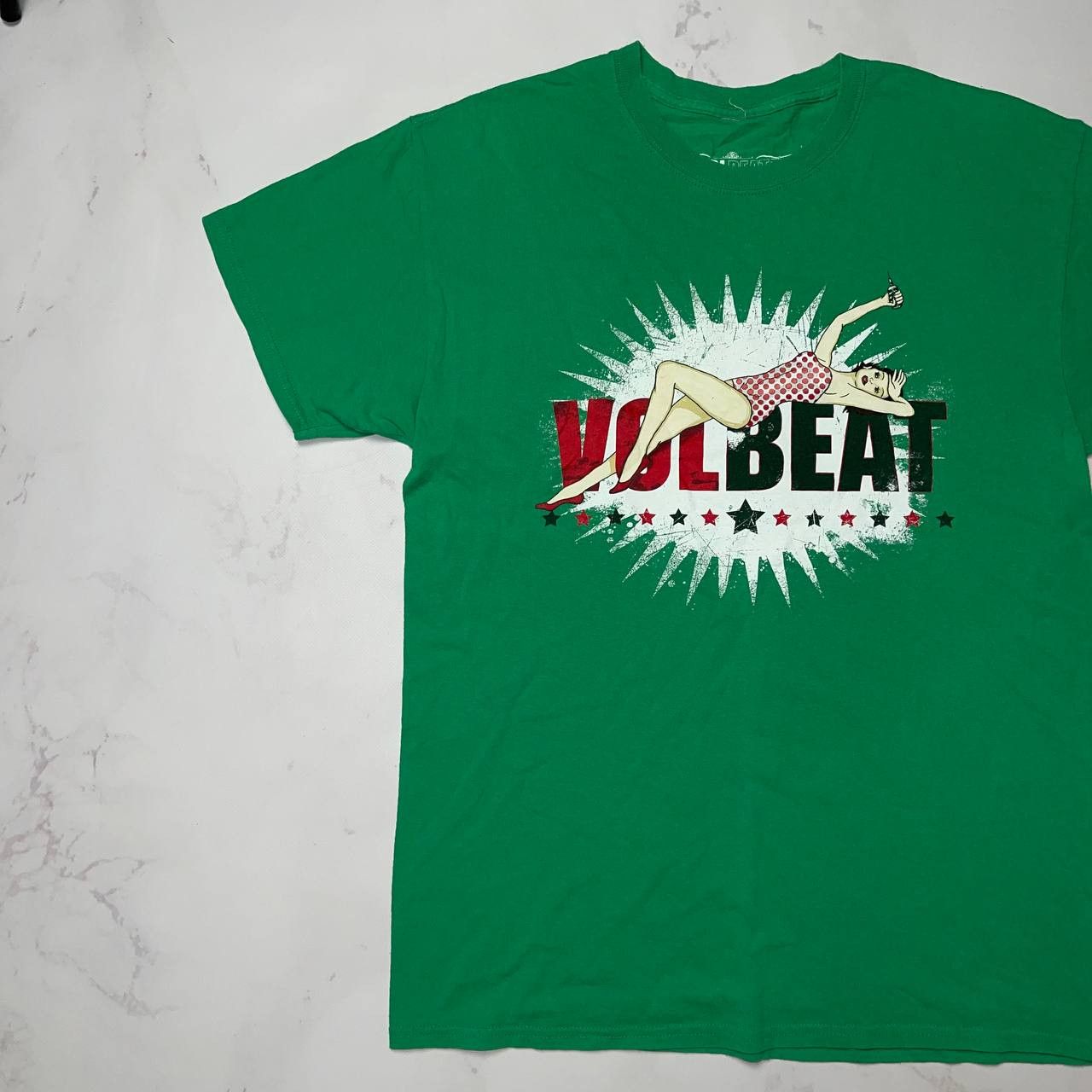 Vintage Volbeat Vintage T-Shirt XL Size Green Girl graphick Size US XL / EU 56 / 4 - 3 Thumbnail