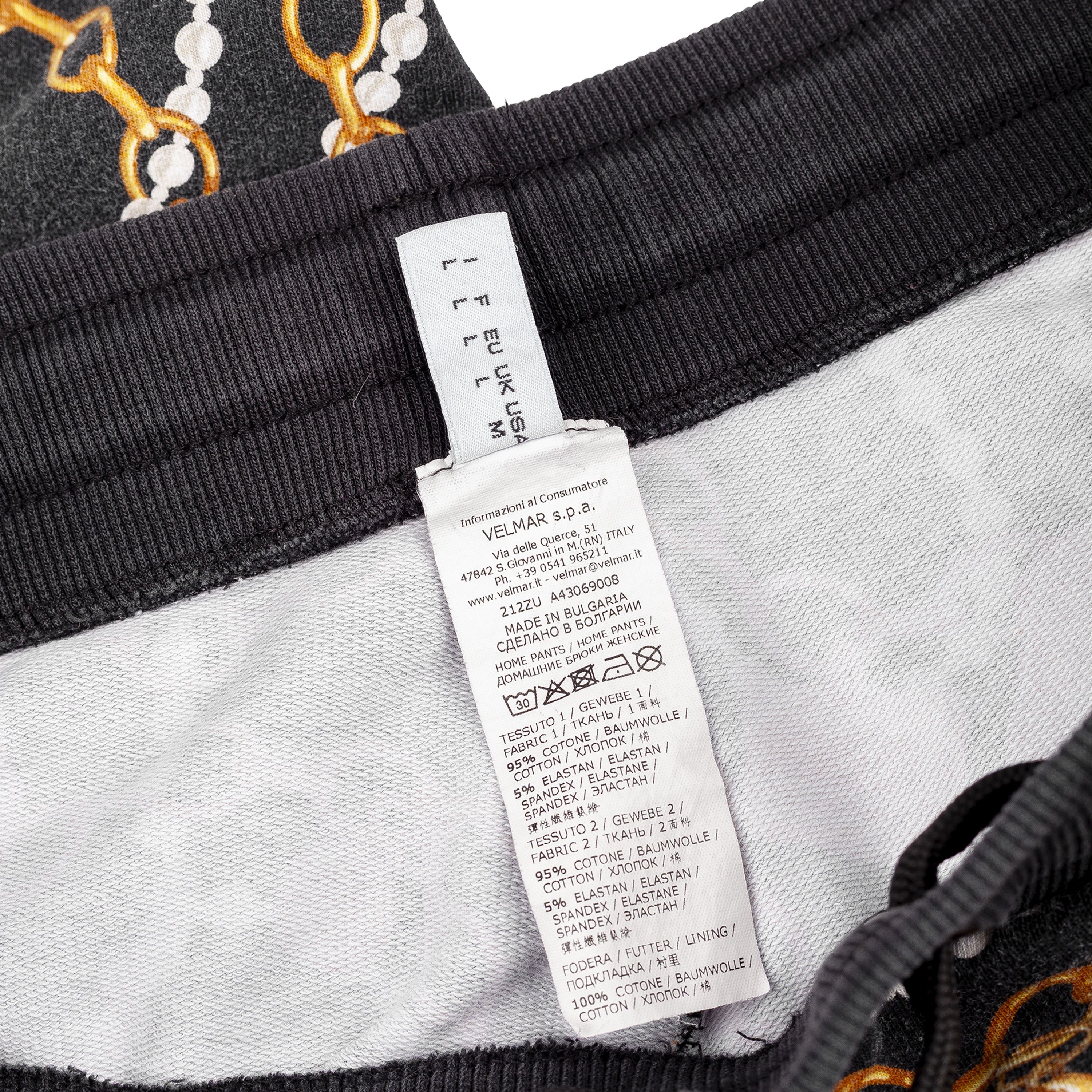 Moschino Moschino Black Jogger Pants Graphic and Chain Details Size US 28 / EU 44 - 7 Thumbnail