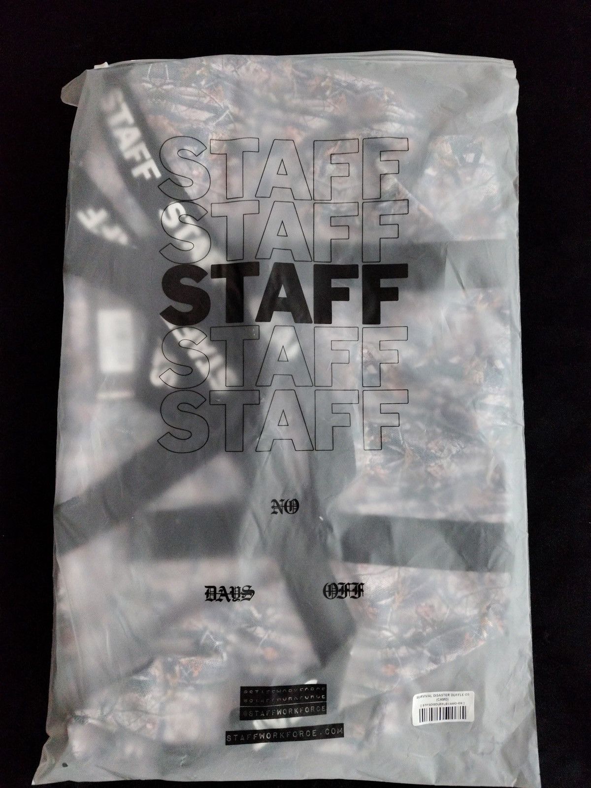 STAFF WORKFORCE Survival disaster duffle (camo) Size ONE SIZE - 2 Thumbnail