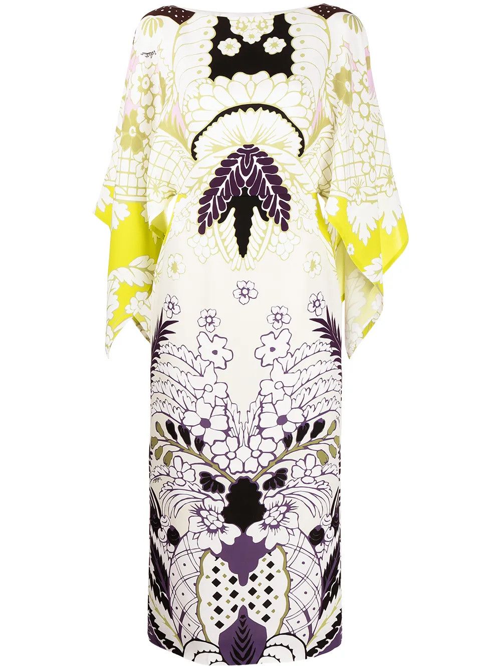 Valentino o1y0326 Midi Dress in Multicolor Size XS / US 0-2 / IT 36-38 - 1 Thumbnail
