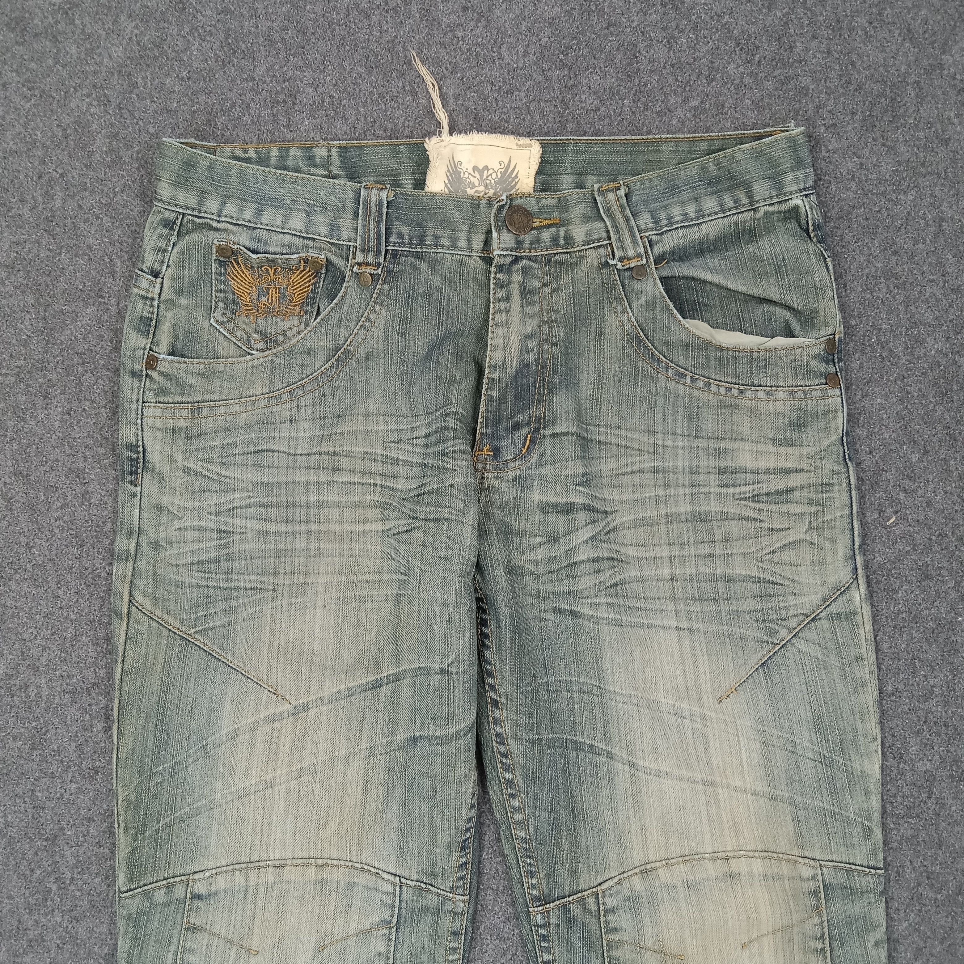 FUSAI F.U.S.A.I Focus USA Bikers Knee Denim Jeans C258N25 Size US 32 / EU 48 - 10 Thumbnail