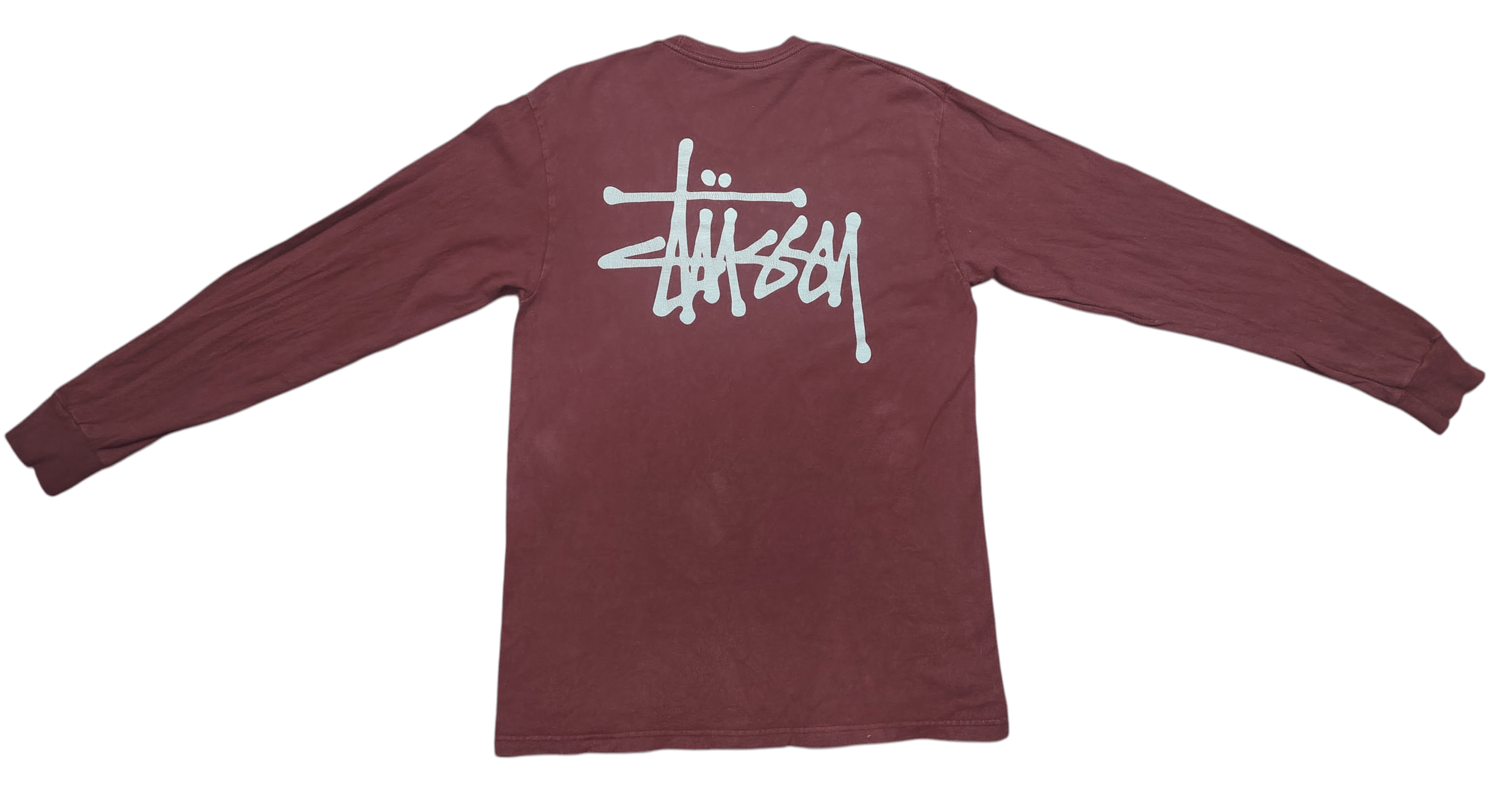 Stussy Stussy long Sleeve Sun faded Maroon Colour Size US M / EU 48-50 / 2 - 1 Thumbnail