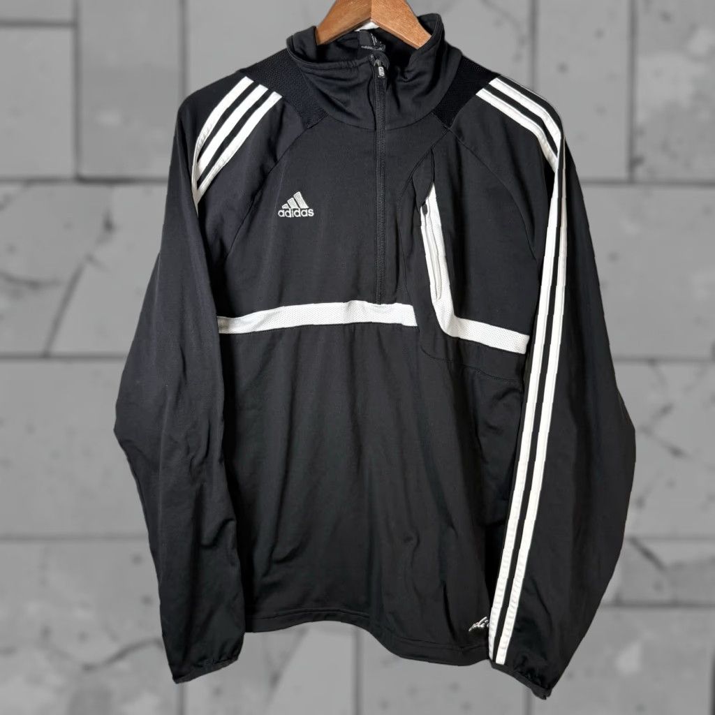 Adidas Adidas Climacool Pullover Shirt Mens Size M Black Half Zip Athletic Size US M / EU 48-50 / 2 - 1 Thumbnail
