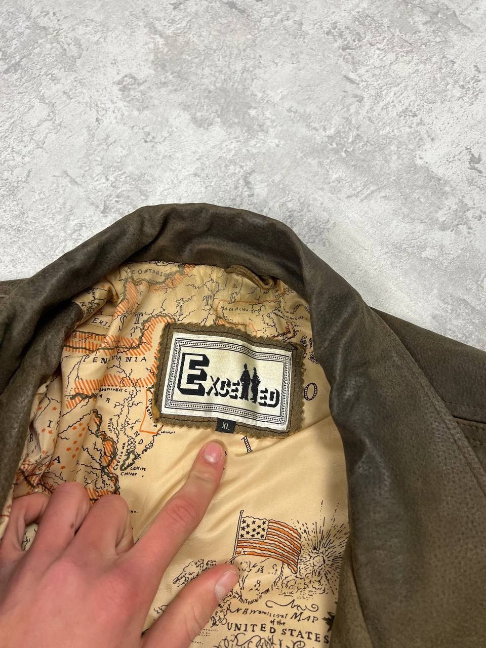 Excelled Vintage Excelled Leather Jacket Military Army Patches USA Size US XL / EU 56 / 4 - 13 Thumbnail