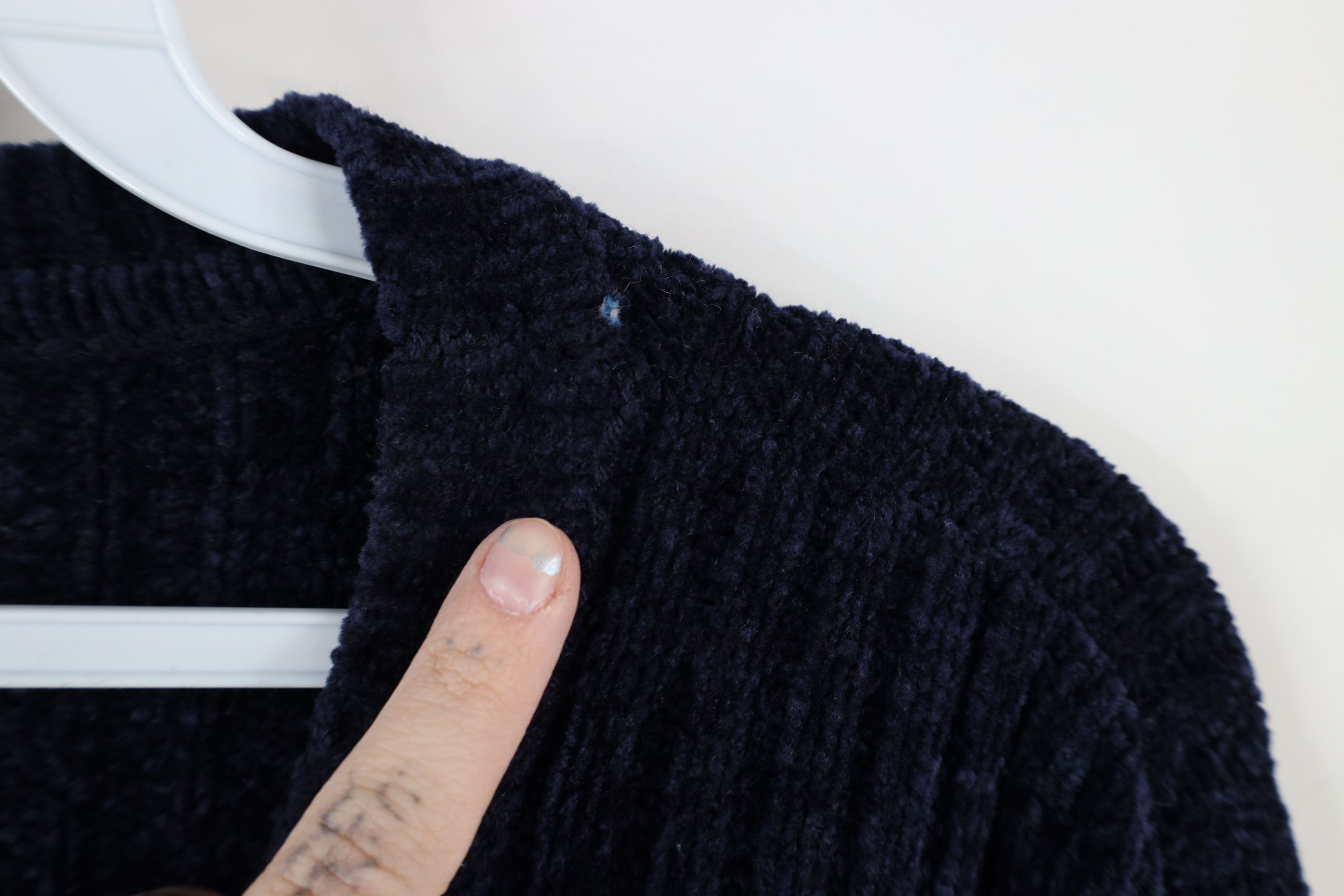 Vintage Vintage 90s Streetwear Block Ribbed Fleece Knit Sweater Size US XL / EU 56 / 4 - 4 Thumbnail