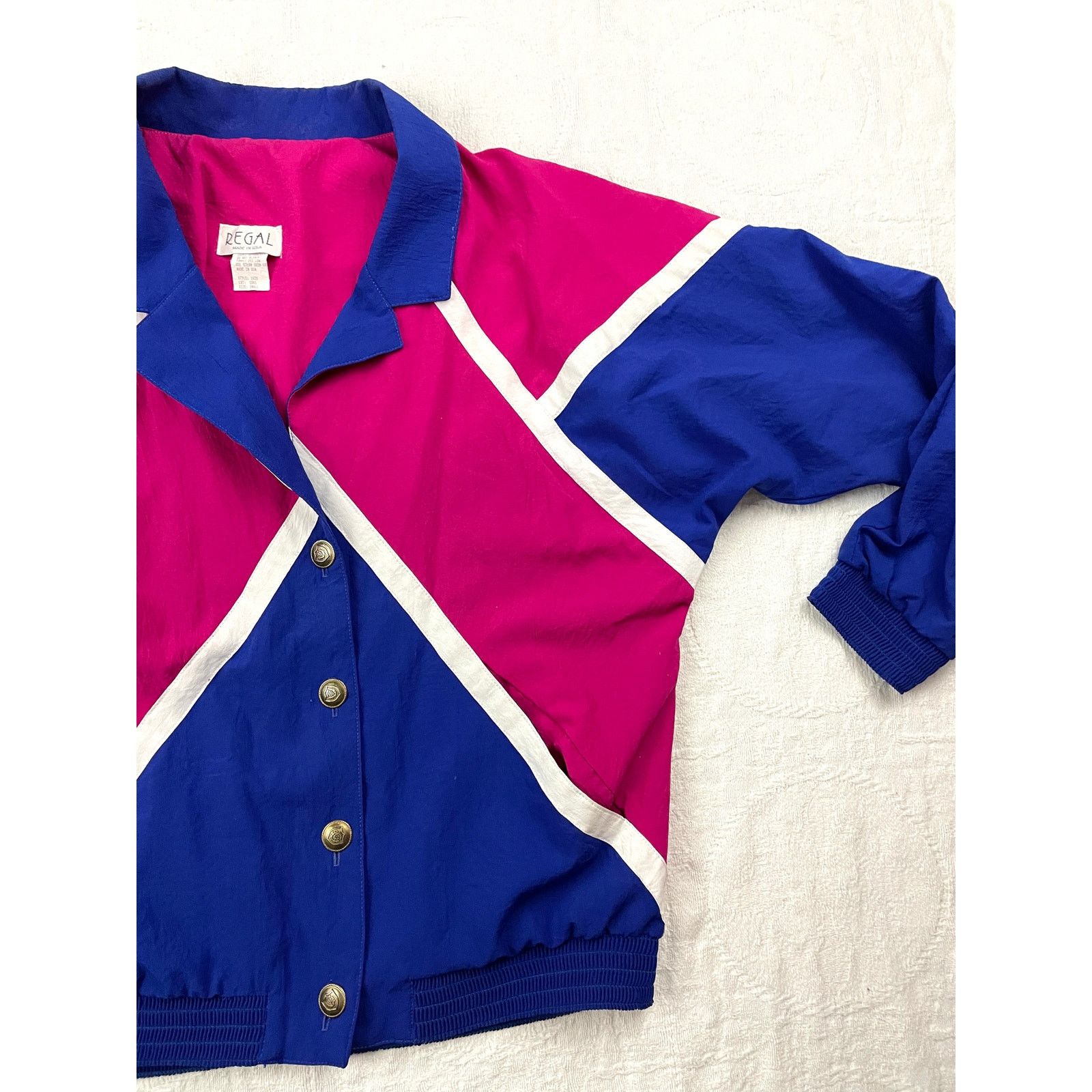 REGAL VTG Regal Windbreaker Retro Jacket Small Women's 90's Size S / US 4 / IT 40 - 4 Thumbnail