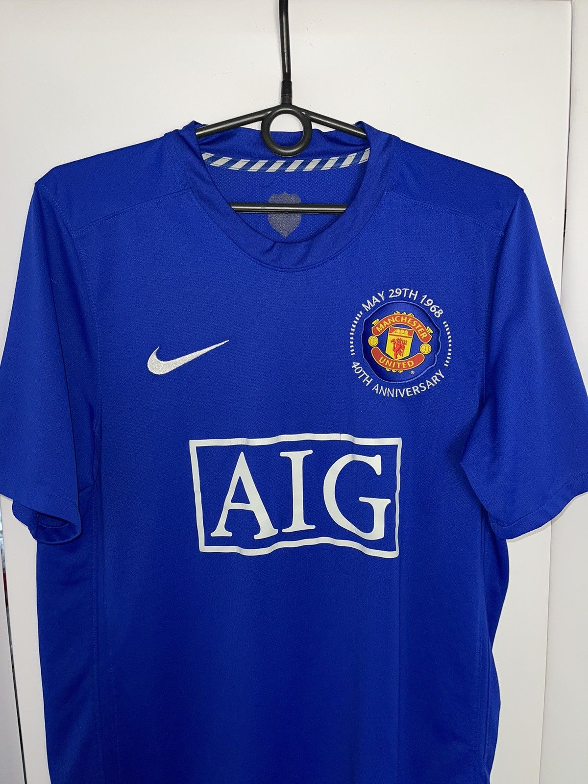 Nike × Vintage Vintage Nike Manchester United blue rare size M Size US M / EU 48-50 / 2 - 2 Thumbnail