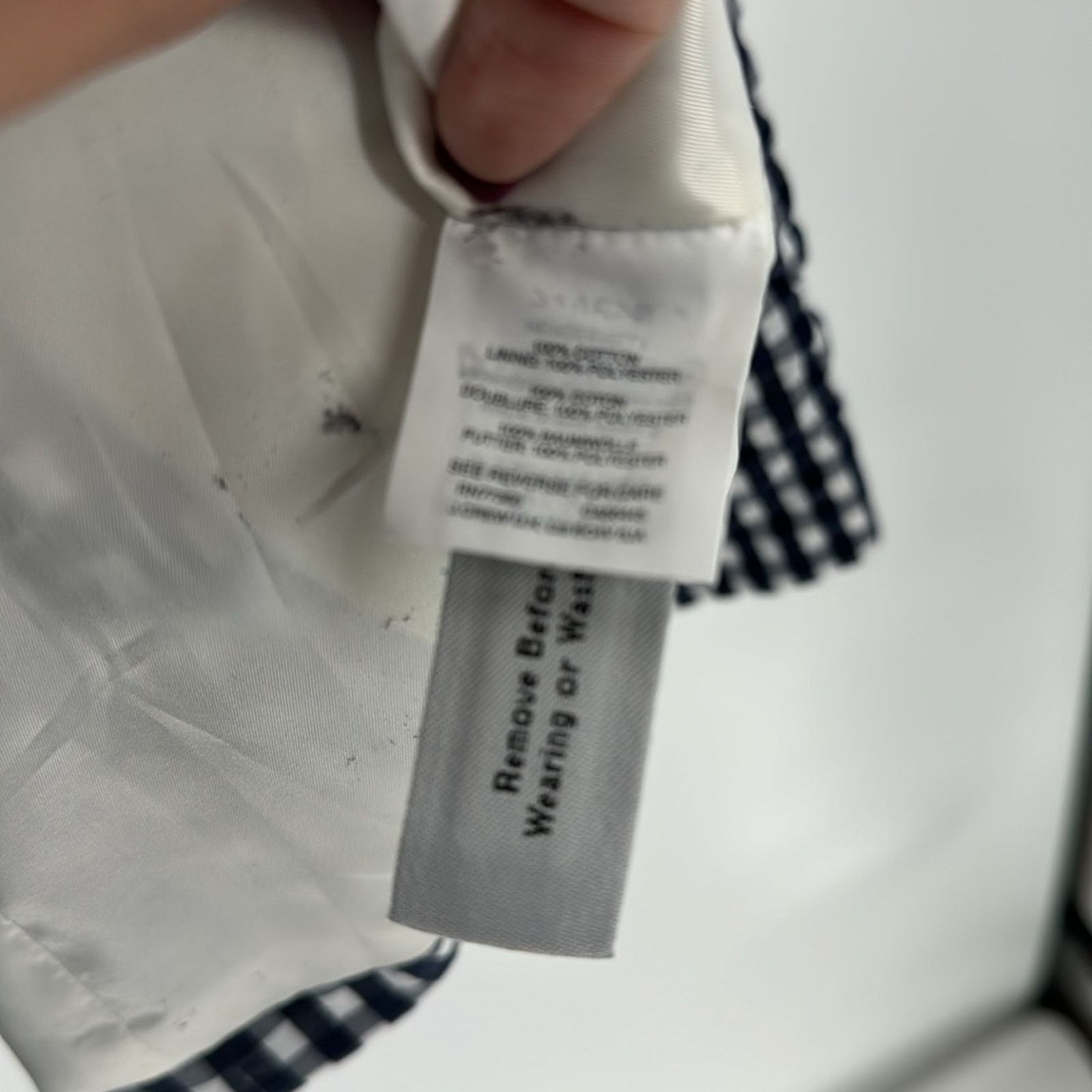 J.Crew J.Crew Gingham blue white Blazer nautical preppy size 2 Size XS / US 0-2 / IT 36-38 - 11 Thumbnail