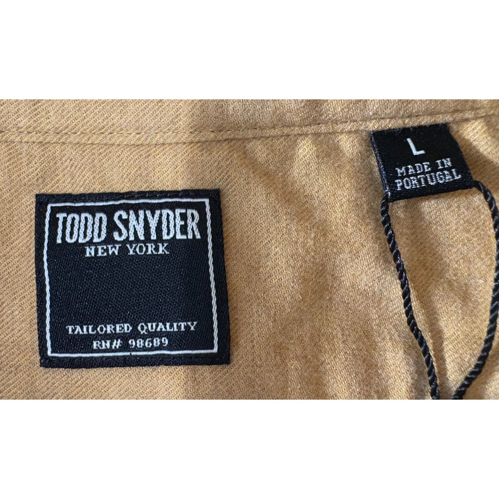 Todd Snyder Todd Snyder Flannel Shirt size L color camel NWT made in Por Size US L / EU 52-54 / 3 - 2 Thumbnail