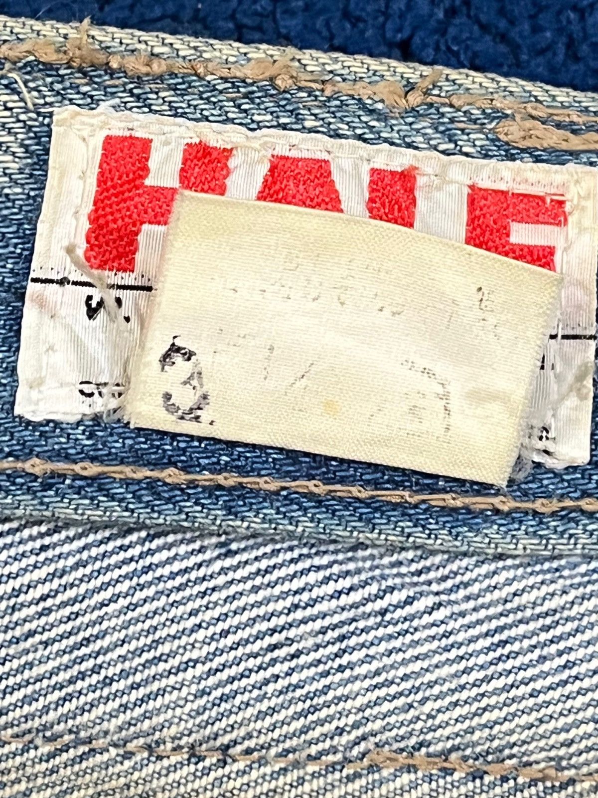 Le Grande Bleu (L.G.B.) Vintage Half Mudwash Distressed Denim Size US 28 / EU 44 - 6 Thumbnail