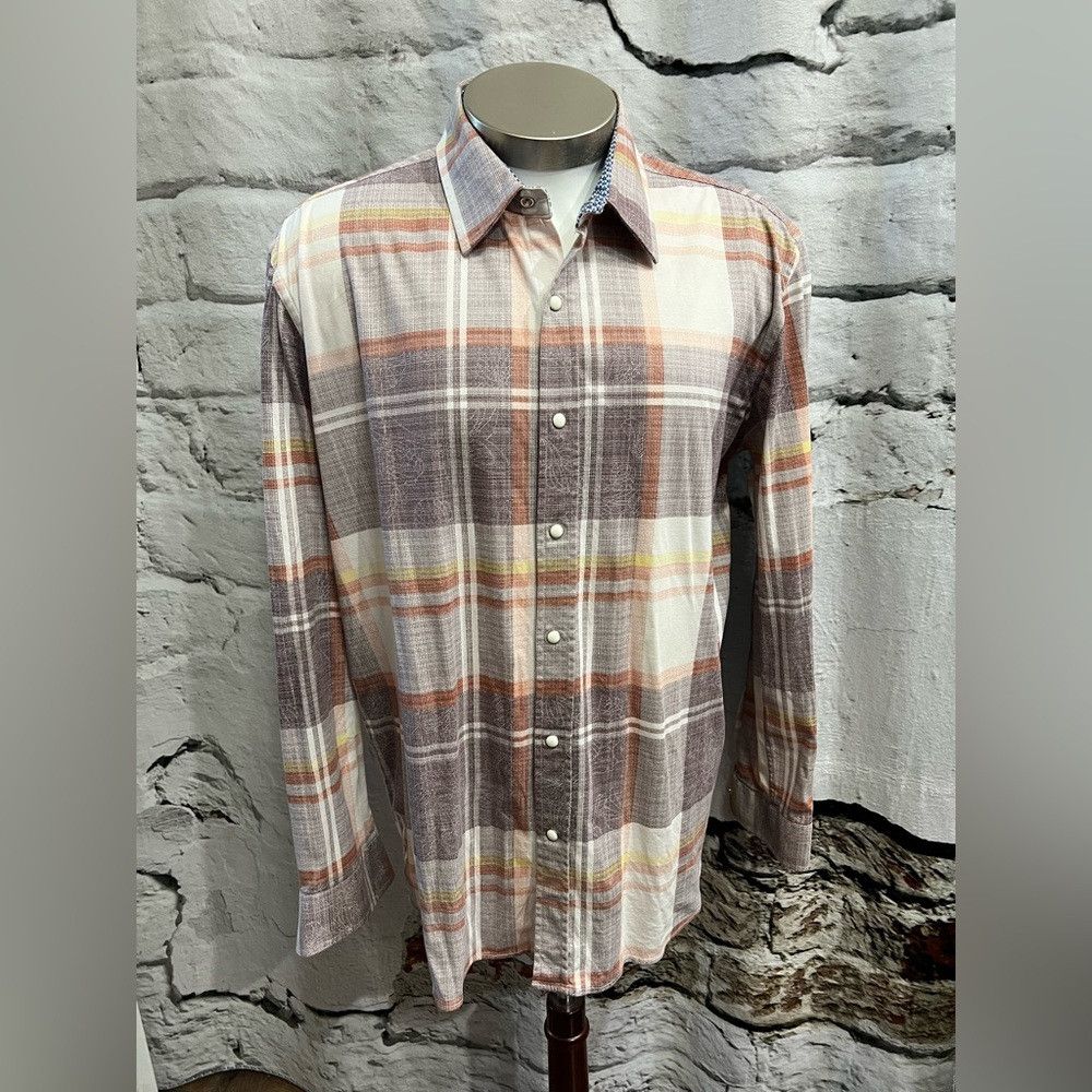 Scully SCULLY SIGNATURE SOFT SERIES MEN'S LARGE PLAID SNAP LONG SL Size US L / EU 52-54 / 3 - 7 Thumbnail