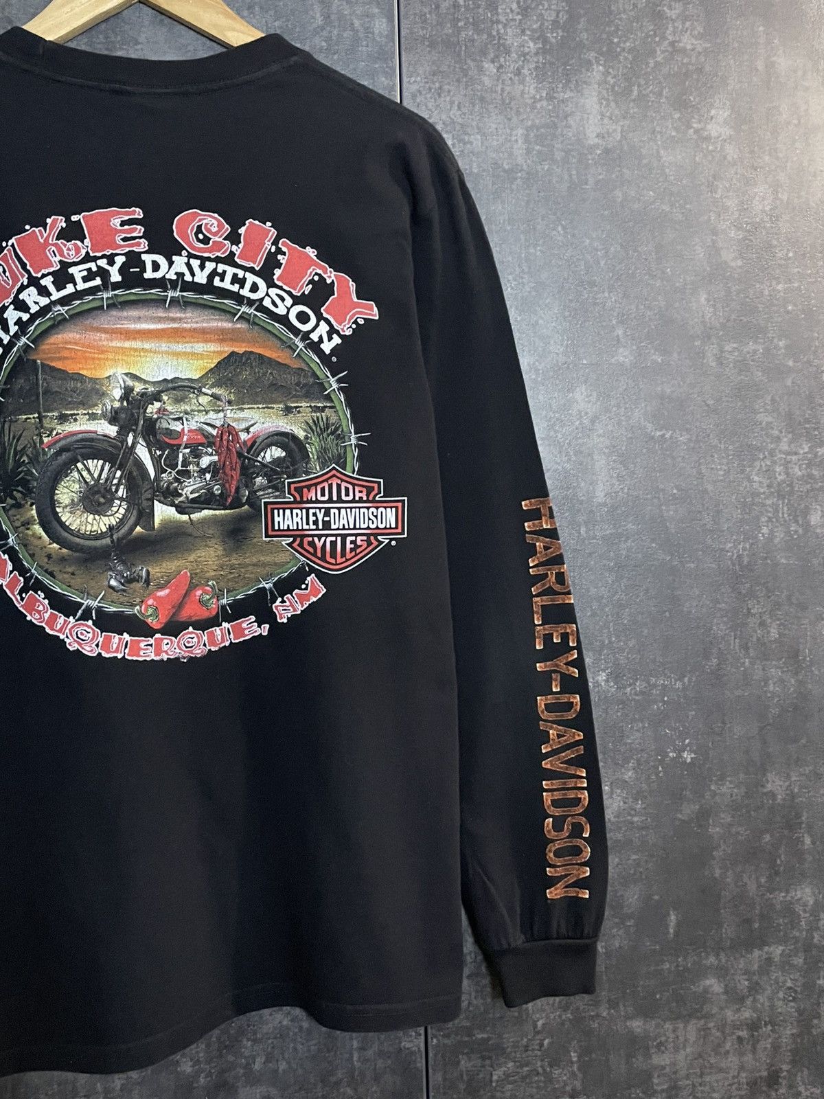 Harley Davidson Crazy Vintage Harley Davidson Skull Longsleeve 3D Emblem USA Size US M / EU 48-50 / 2 - 10 Thumbnail