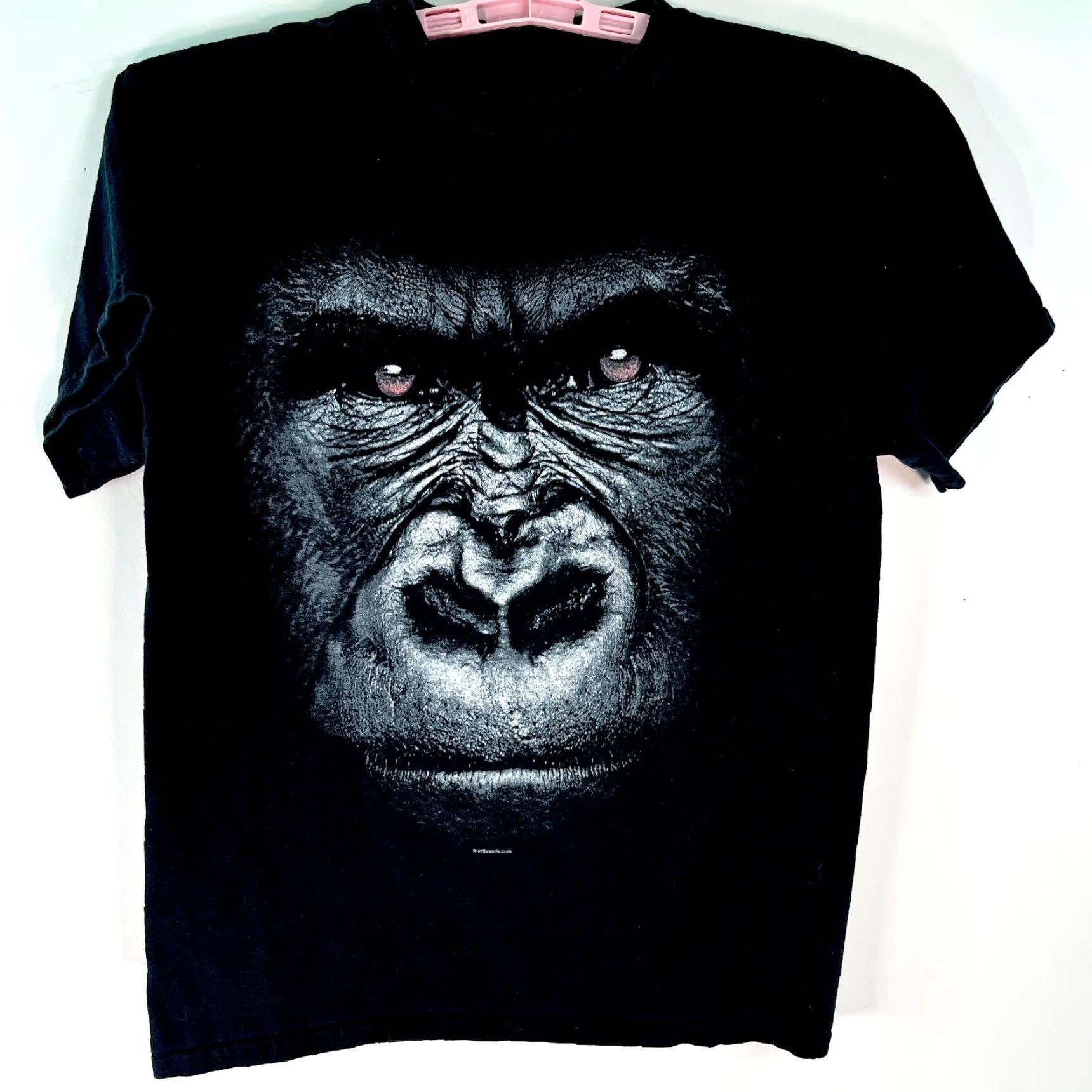 Vintage Gorilla Face Graphic Pullover Black T Shirt Adult M Size US M / EU 48-50 / 2 - 2 Thumbnail
