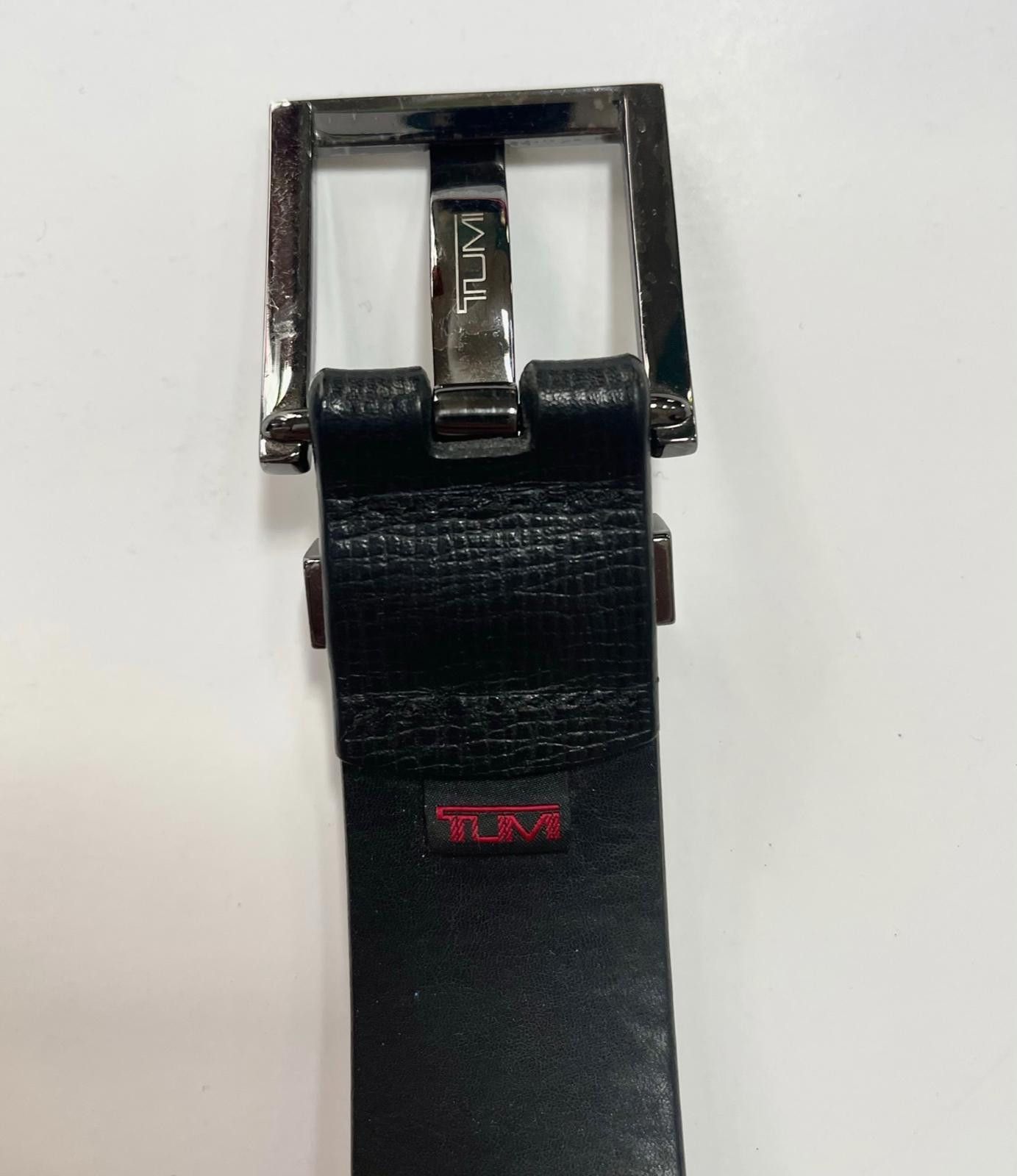 Tumi Tumi Genuine Leather Belt Quiet Luxury Minimalist 38 Black Size ONE SIZE - 3 Thumbnail