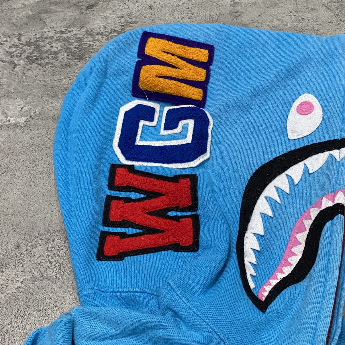Bape Bape Neon Shark Hoodie Size XS / US 0-2 / IT 36-38 - 3 Thumbnail