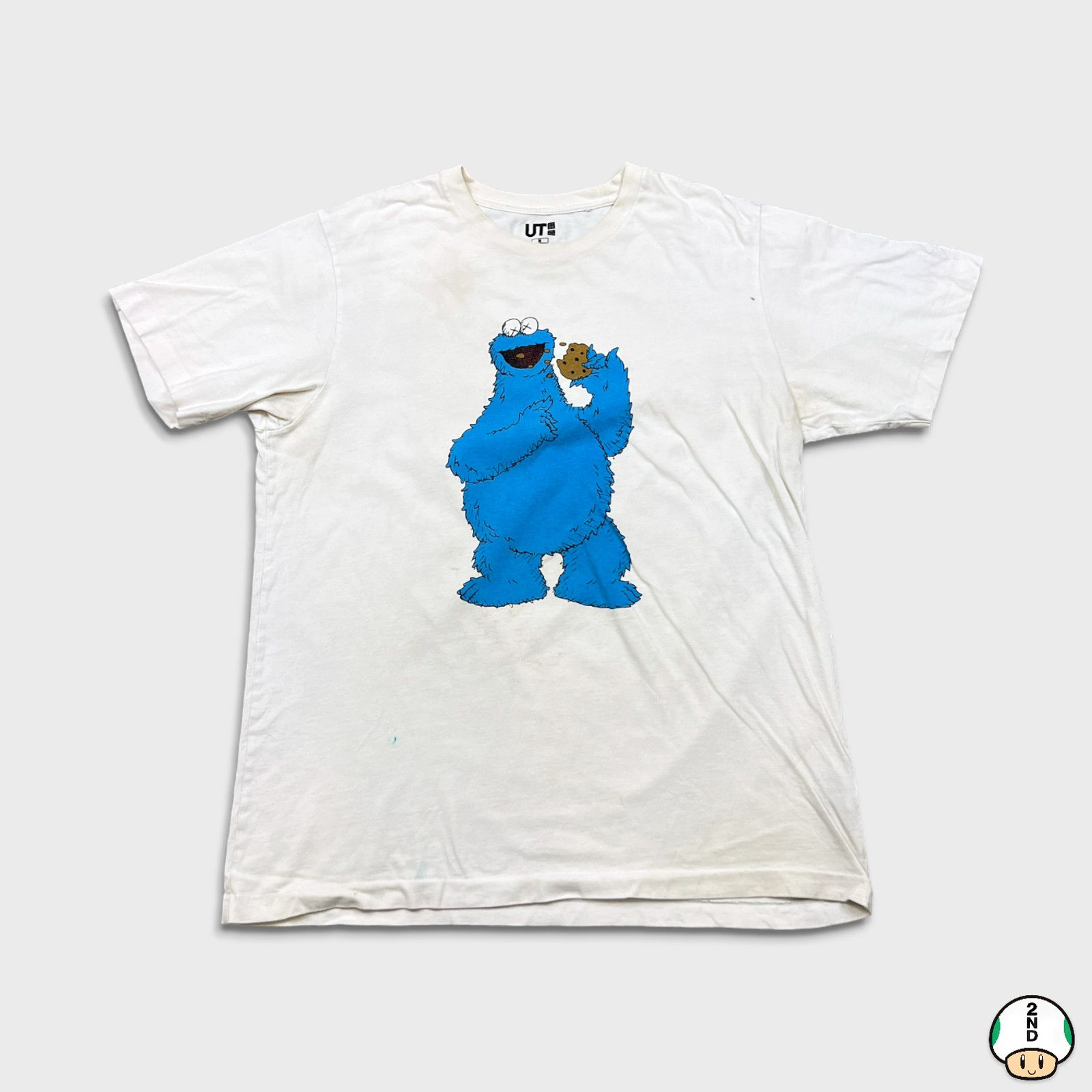 Kaws × Uniqlo Uniqlo x Kaws x Sesame Street Cookie Monster Tee T Shirt Size US M / EU 48-50 / 2 - 1 Thumbnail