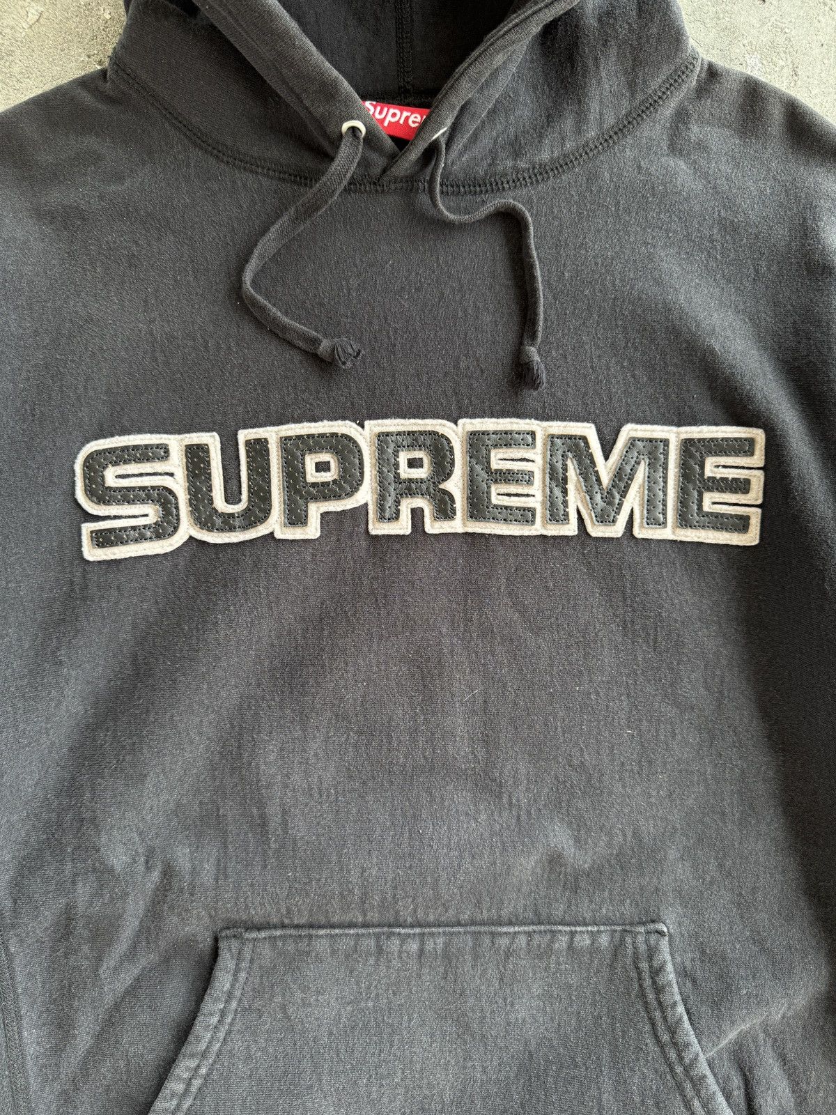 Supreme Supreme Perforated Leather Hoodie Size US XXL / EU 58 / 5 - 8 Thumbnail
