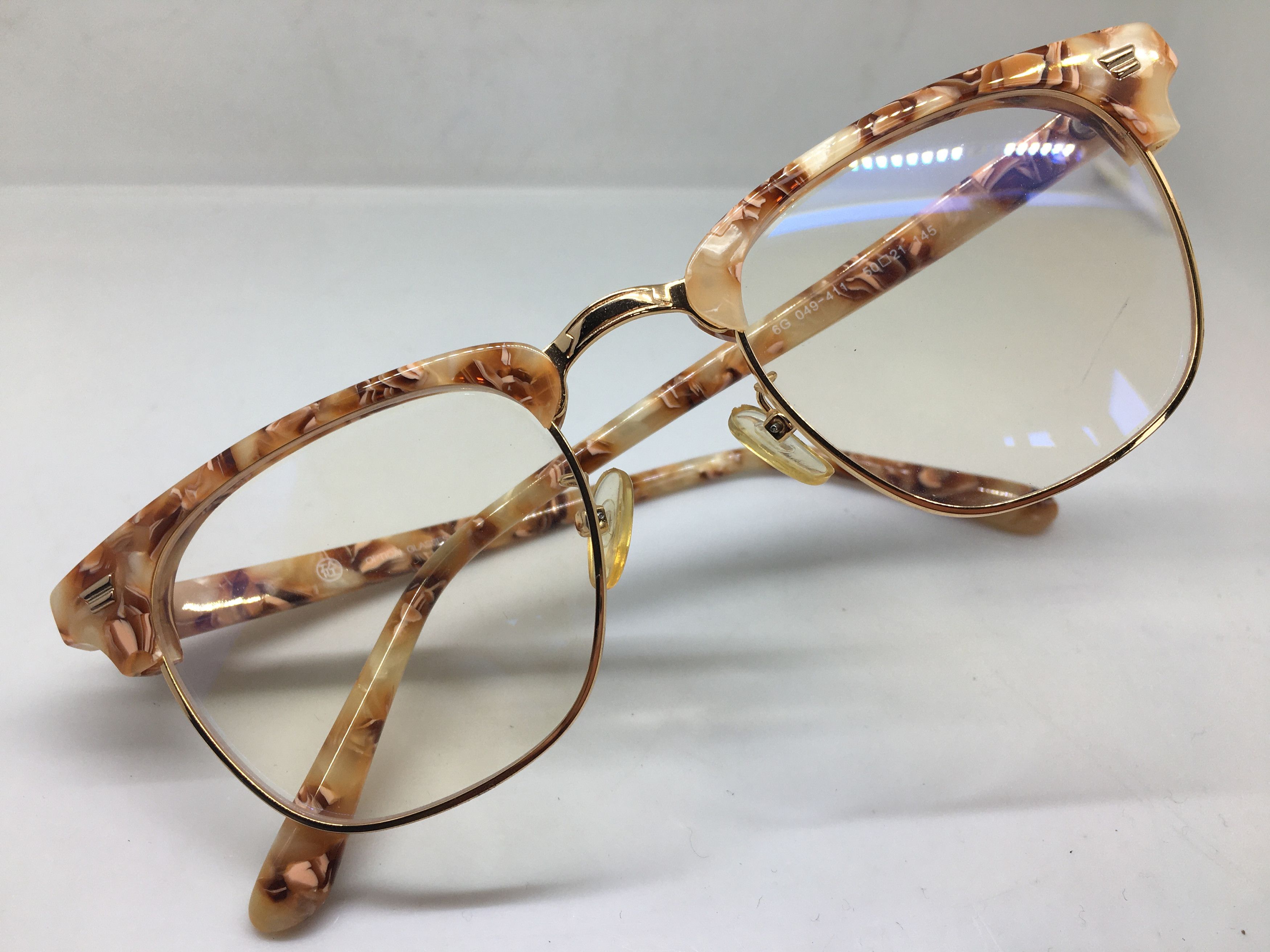 Other Mod Malcolm X Gold Eyeglasses Frame Size ONE SIZE - 5 Thumbnail