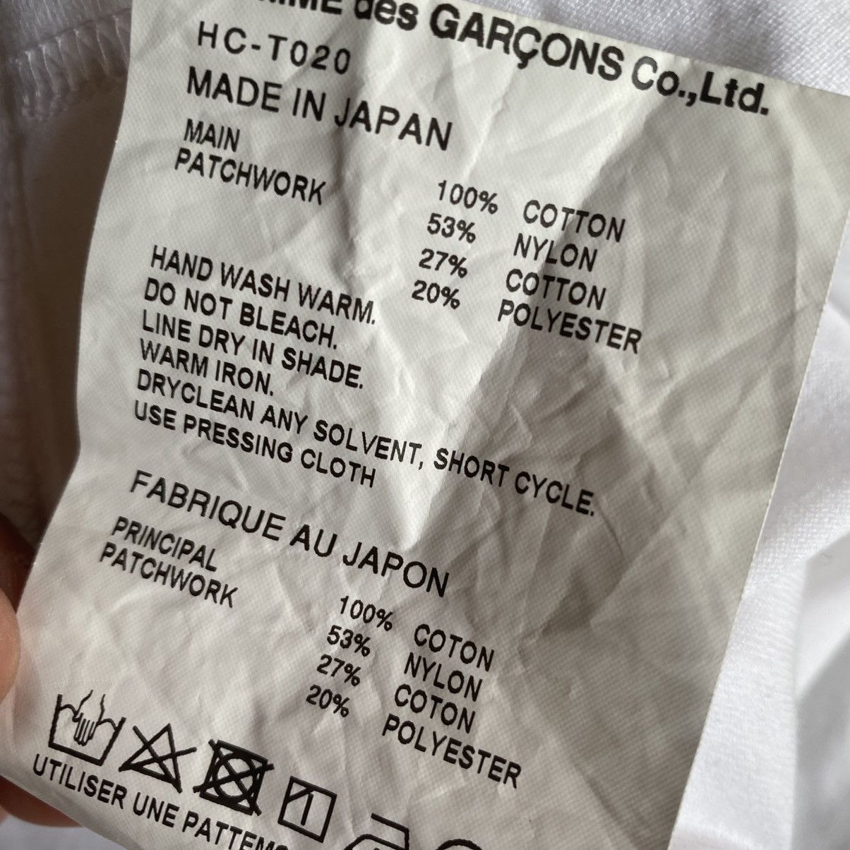 Comme des Garcons Comme Des Garcons Homme Patchwork Tee Size US S / EU 44-46 / 1 - 7 Thumbnail