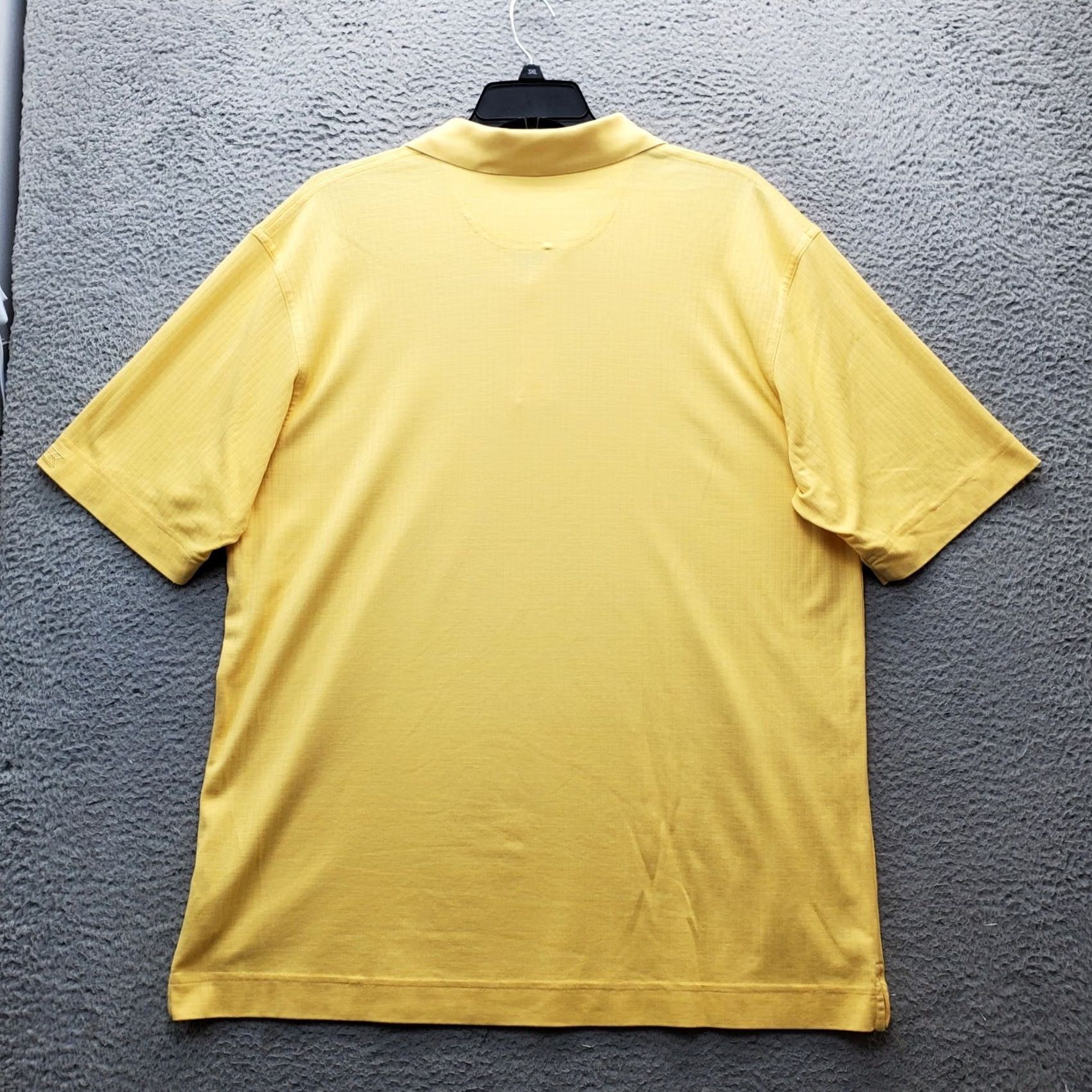 Cutter & Buck Cutter & Buck Polo Shirt Mens 2XL Yellow Collared CB Dry Tec Pony Logo Popover Shirt Mens 2XL Yellow Polo Size US XXL / EU 58 / 5 - 2 Thumbnail