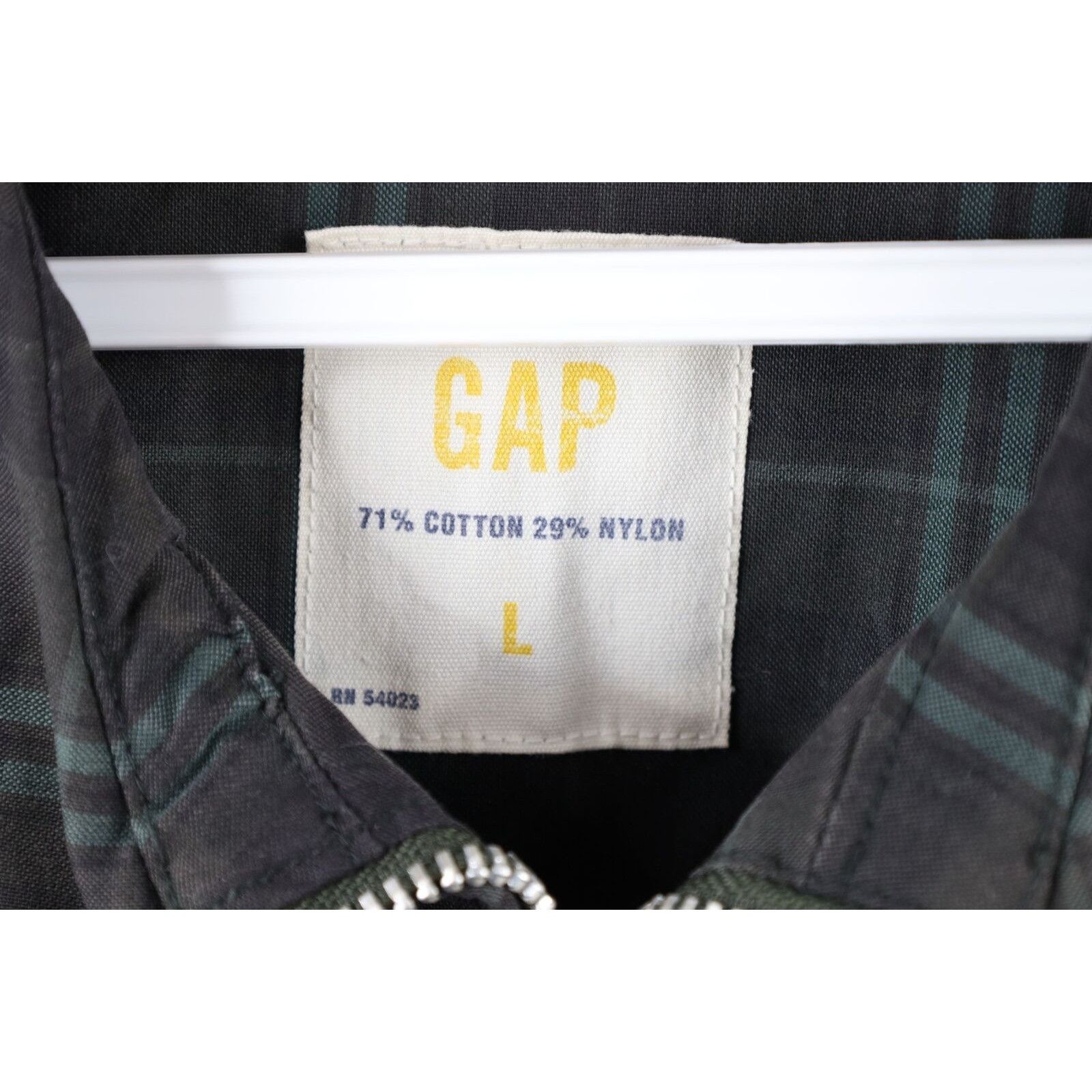 Gap × Vintage Vintage Gap Faded Full Zip Cafe Racer Bomber Jacket Size US L / EU 52-54 / 3 - 4 Thumbnail