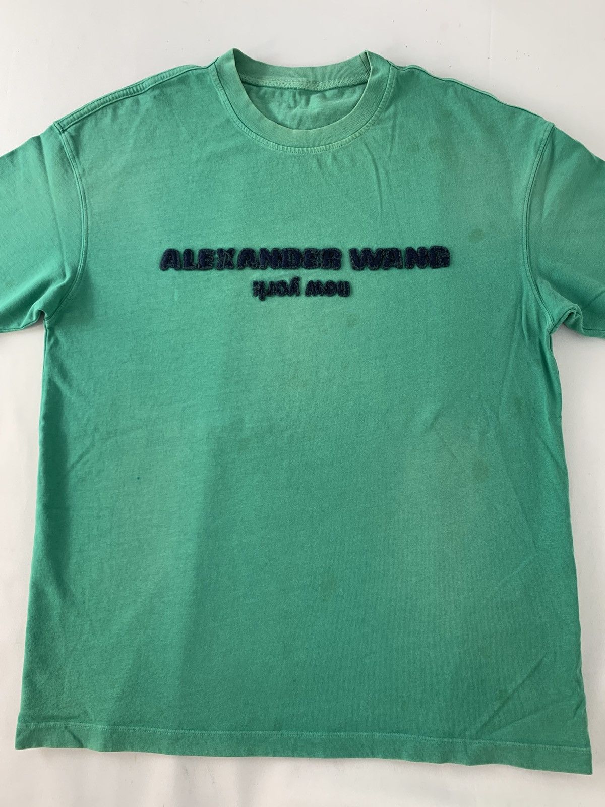 Alexander Wang Alexander Wang New York Embossed Logo T Shirt Size US L / EU 52-54 / 3 - 3 Thumbnail