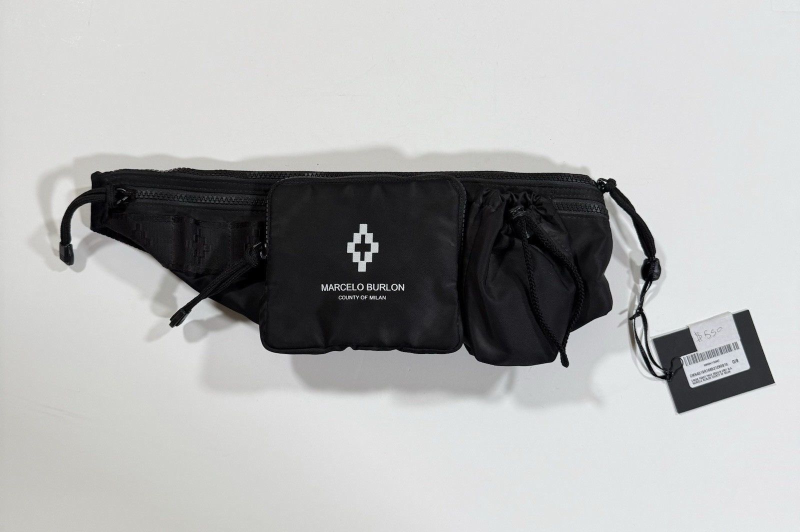 Marcelo Burlon Marcelo Burlon County of Milan Black Cross Fanny Pack NWT Size ONE SIZE - 4 Thumbnail