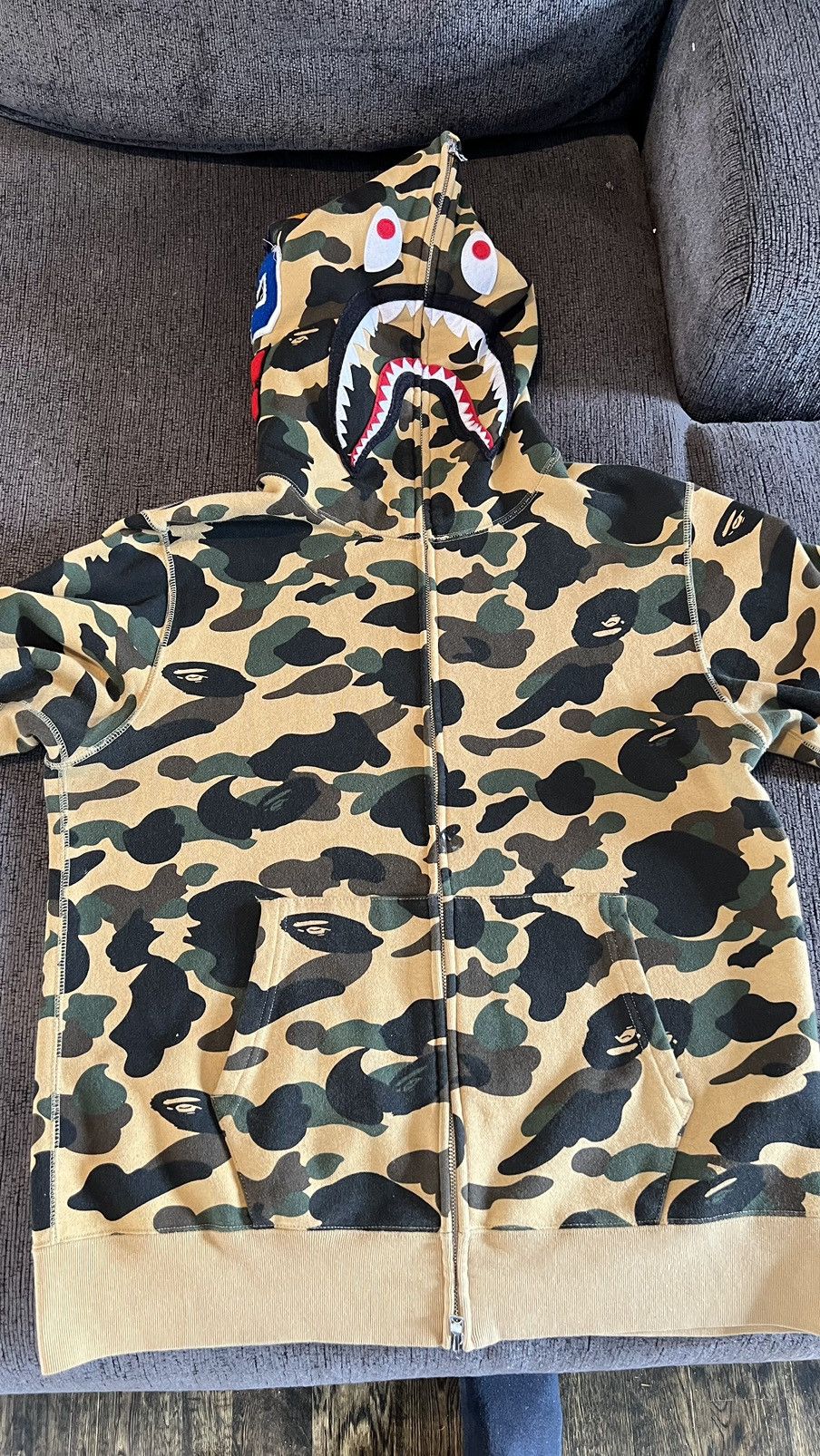 Bape 1st Camo Shark Full Zip Hoodie | Grailed